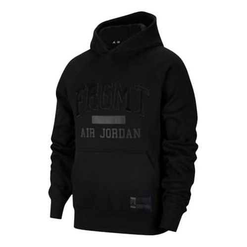 Jordan Air Jordan x Fragment Pullover Hoodie 'Black/Reflective Silver'  DA2983-010 | REVERSIBLE