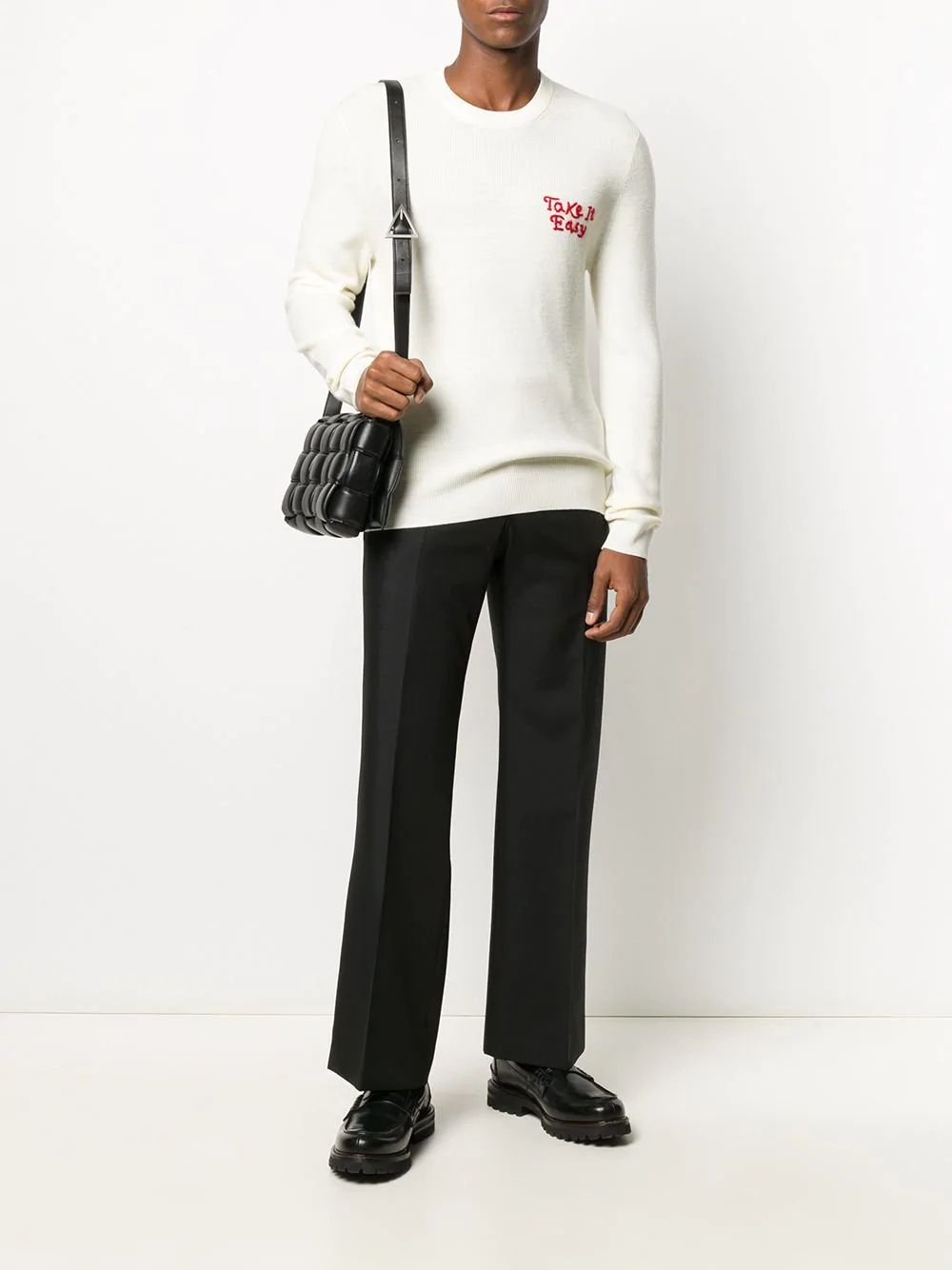 embroidered wool sweatshirt - 2