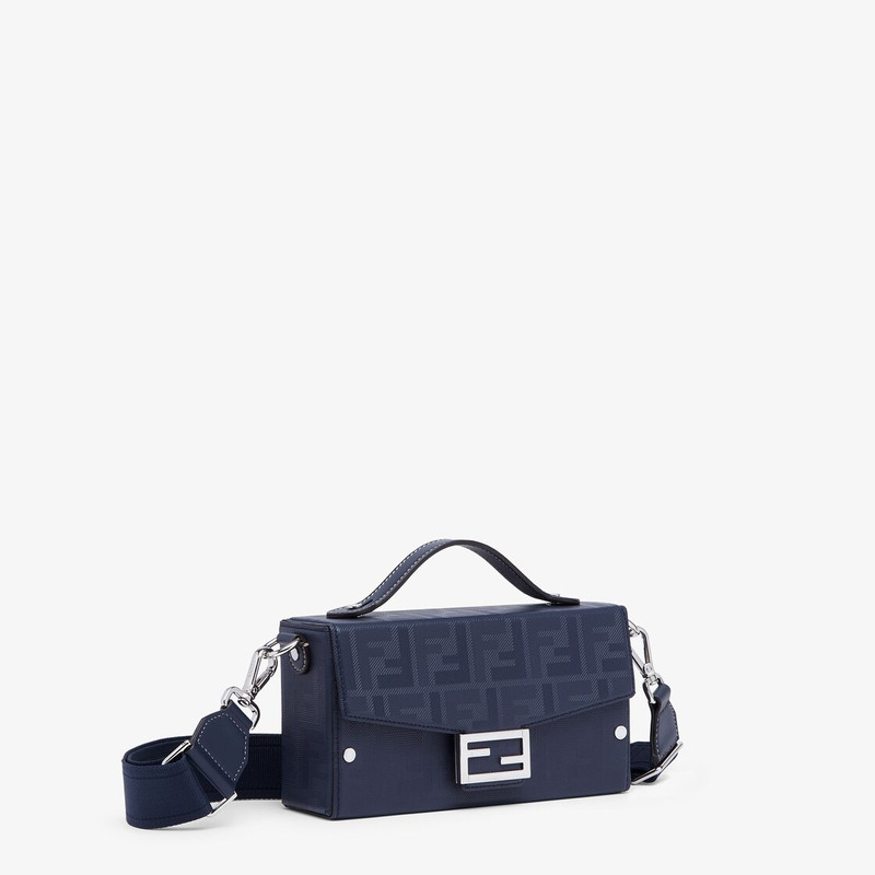 Dark blue leather bag 2