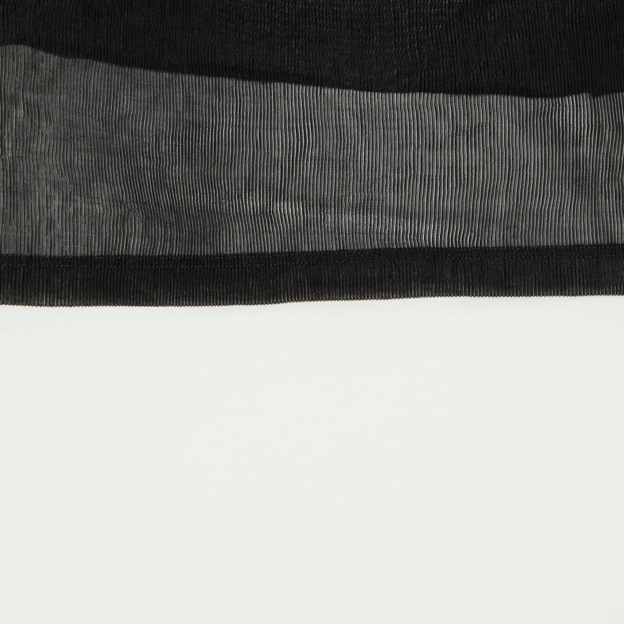 MM6 Maison Margiela Sheer Rib Jersey Top 'Black/White' - 3