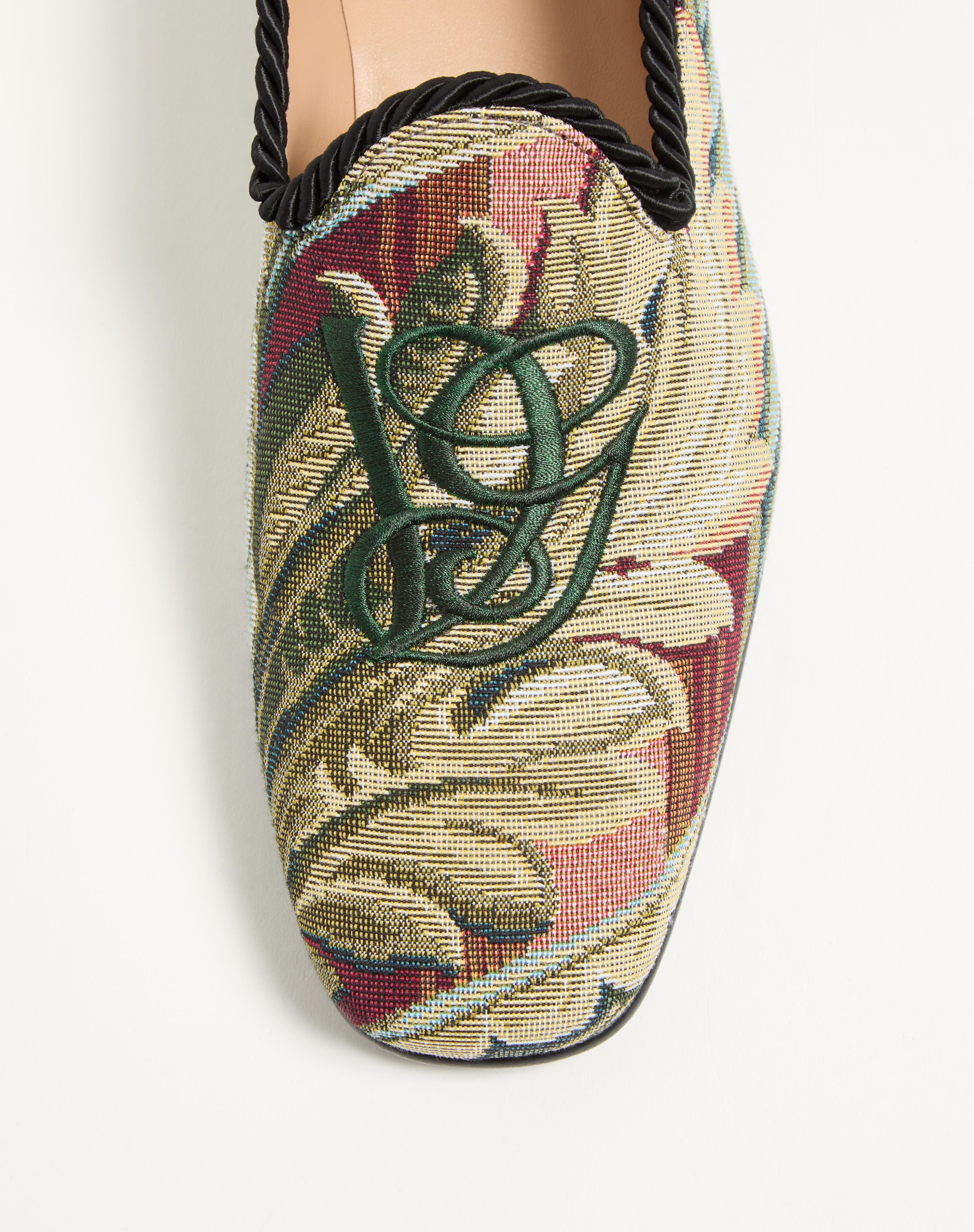 LES ALCÔVETTES MOCCASIN IN GOBELIN FABRIC - 6