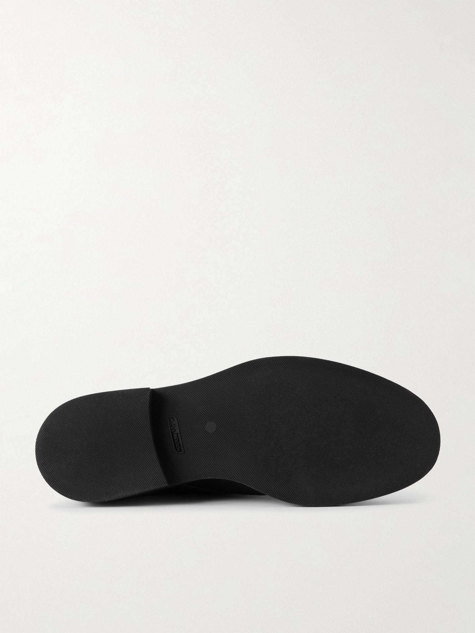 Officer's Leather Derby Shoes Black - 3