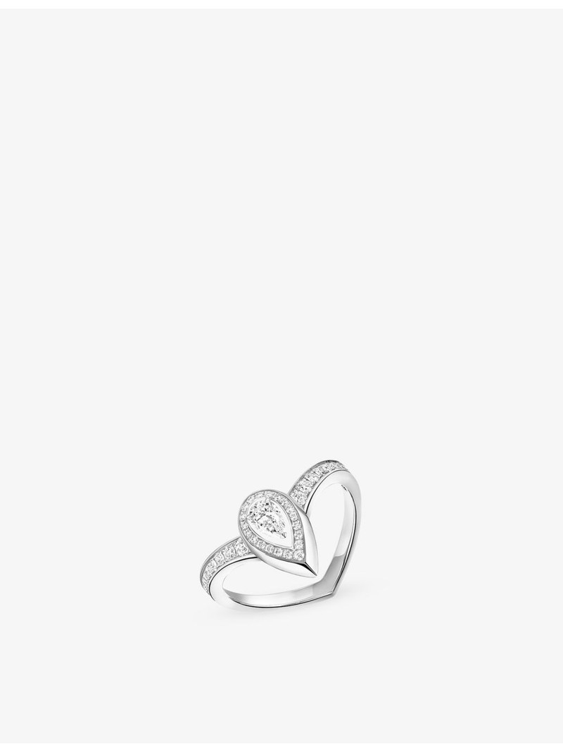 Fiery 0.10ct 18ct Gold And 0.35ct Diamond Ring 1