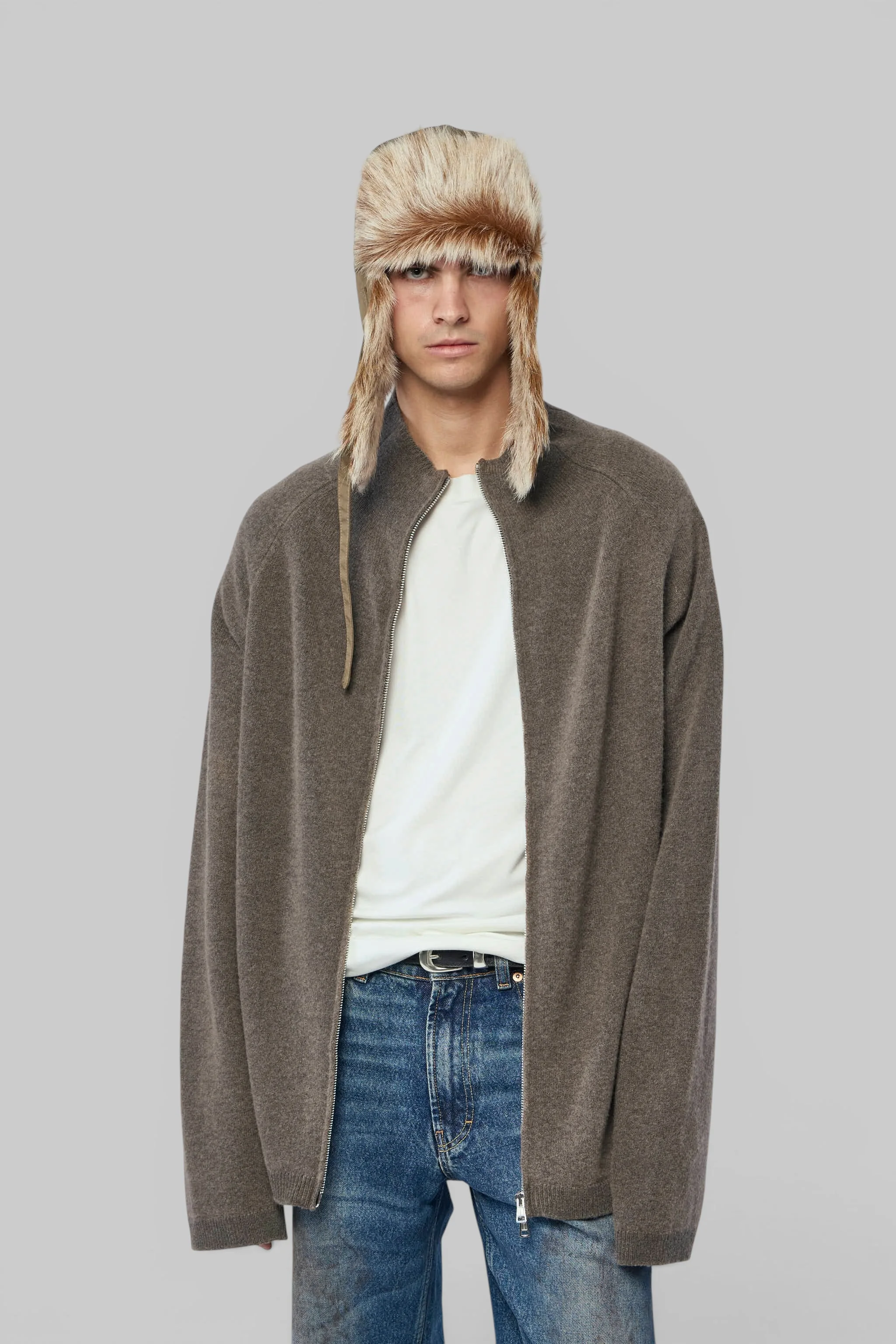 Line Zip Cardigan - 1