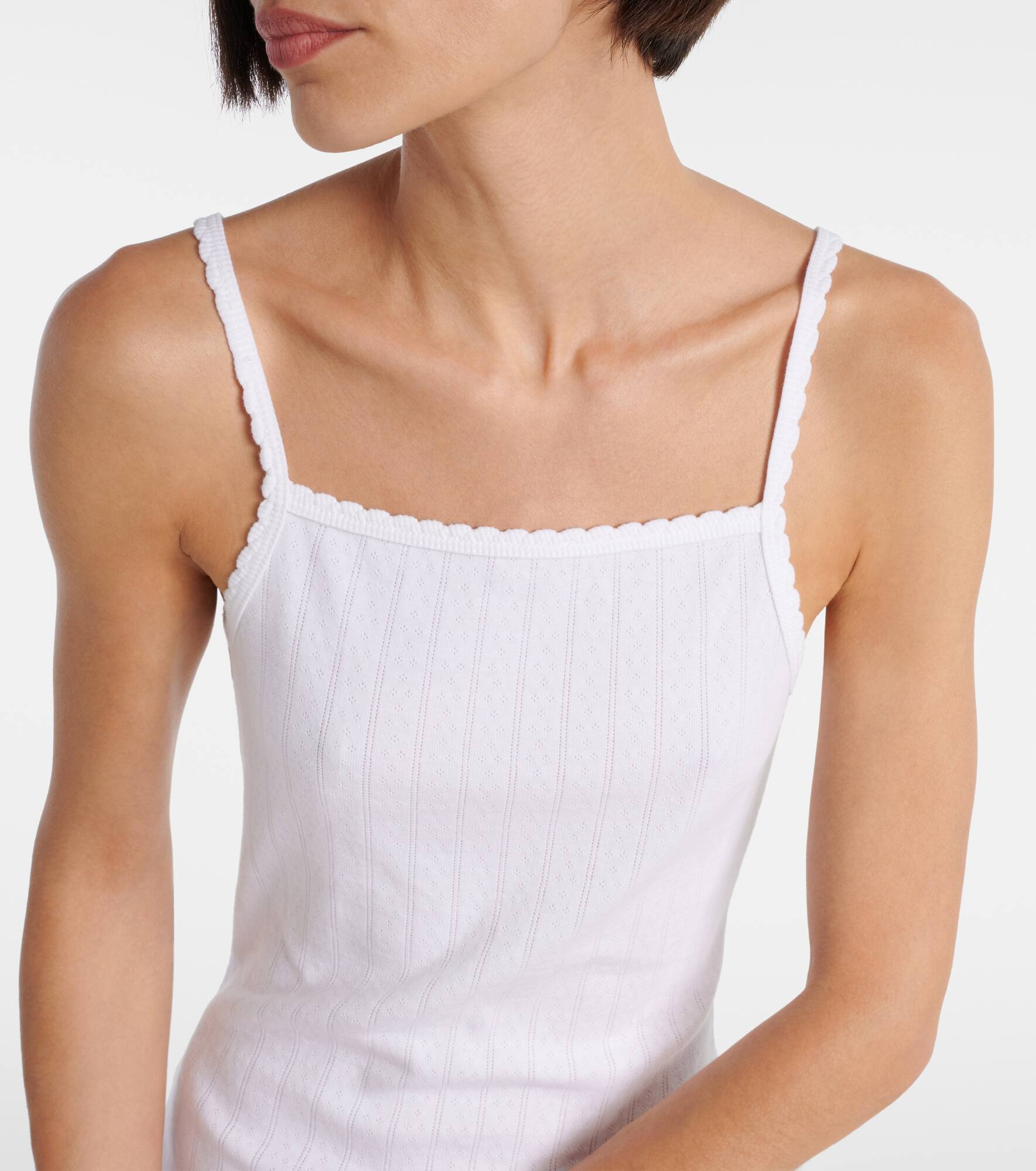 Pointelle cotton minidress - 4