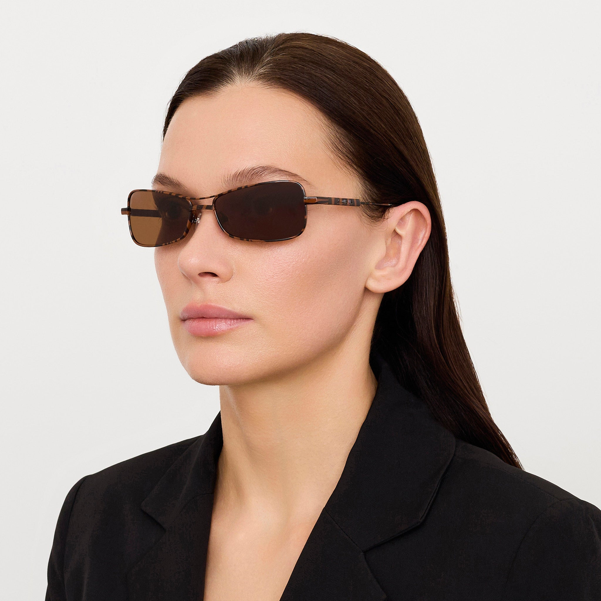 Statzione Sunglasses in Brown Zebra - 3