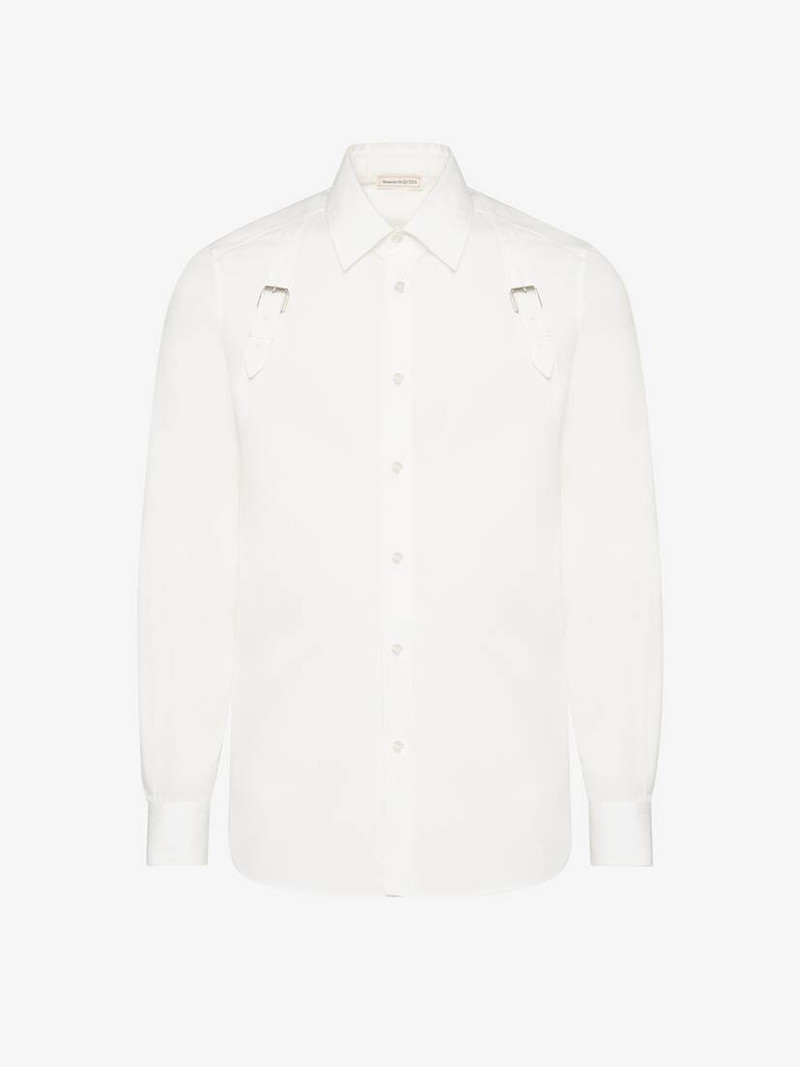 Alexander McQueen Men's Harness Shirt in White outlook