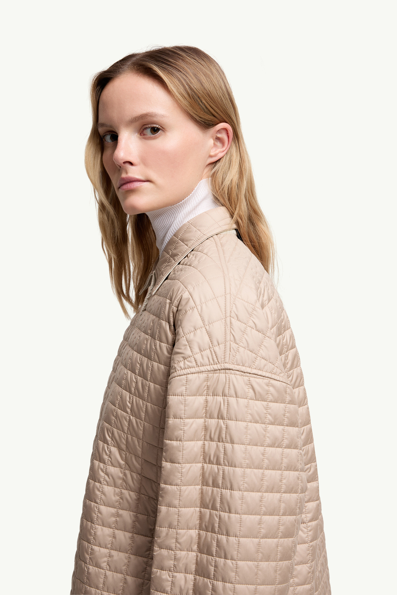Square-Quilted Reversible Padded Shirt - 4