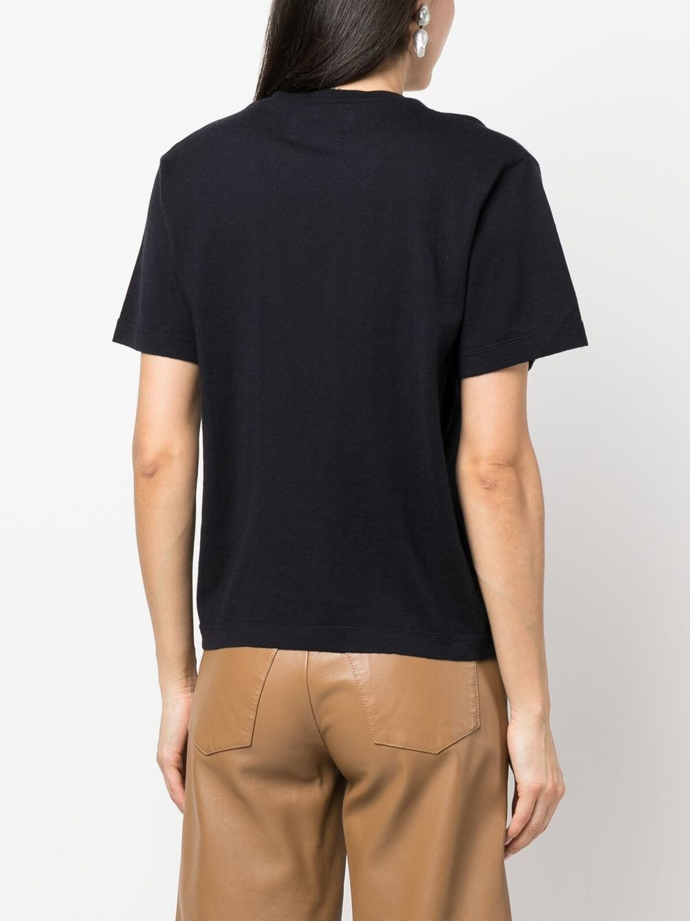 short-sleeve cotton-blend T-shirt - 4