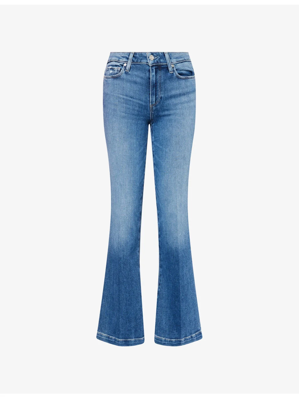 "Genevieve 32"" Flared-Leg Mid-Rise Stretch-Denim Jeans" - 1