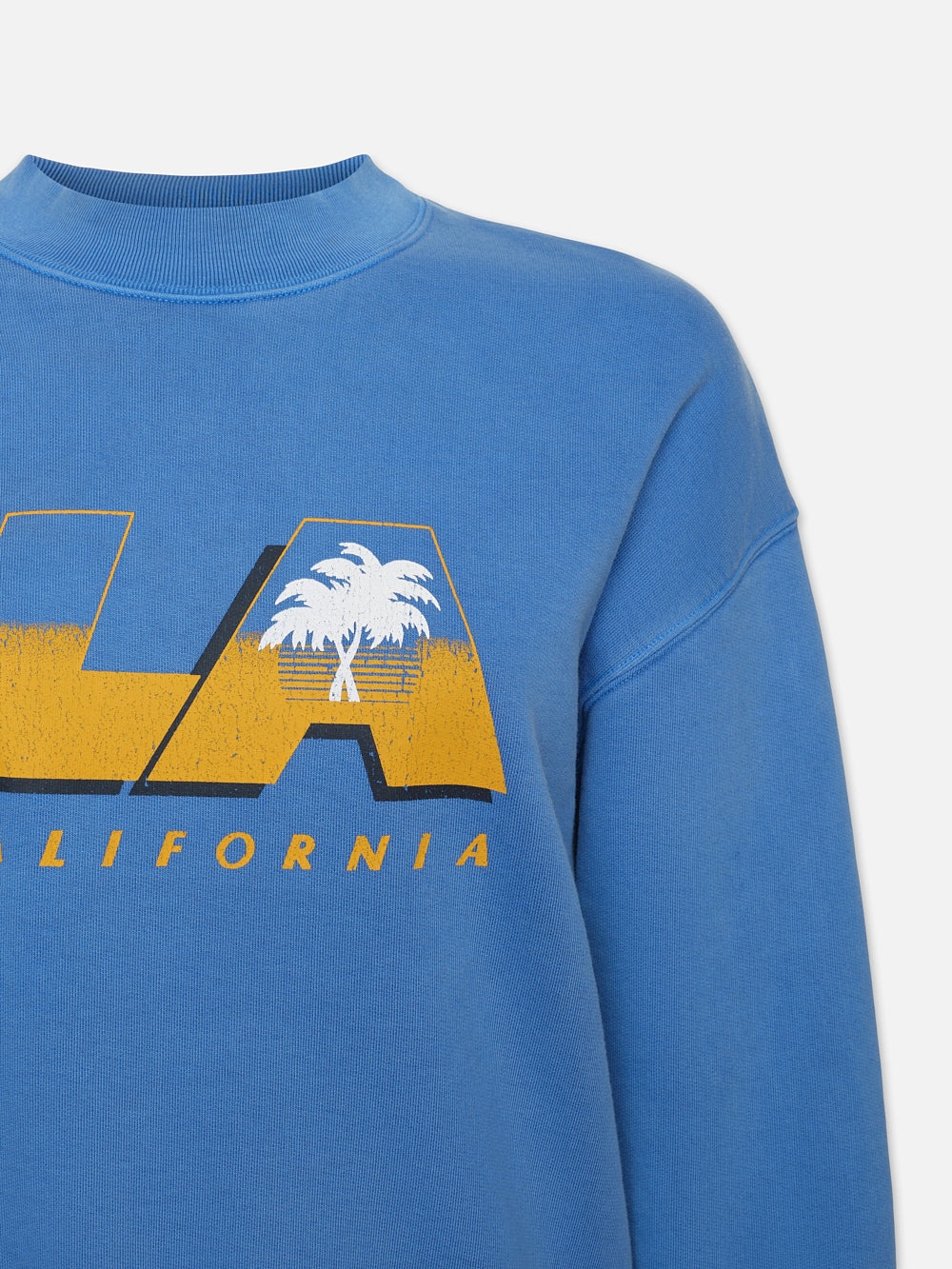 Vintage LA Sweatshirt in Washed Bright Blue - 3