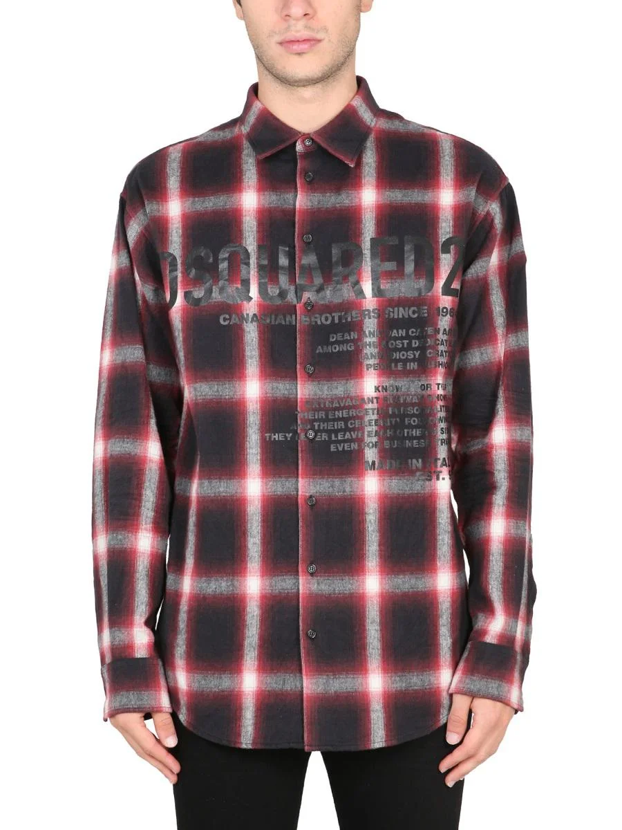 Dsquared2 Logo Print Shirt - 1