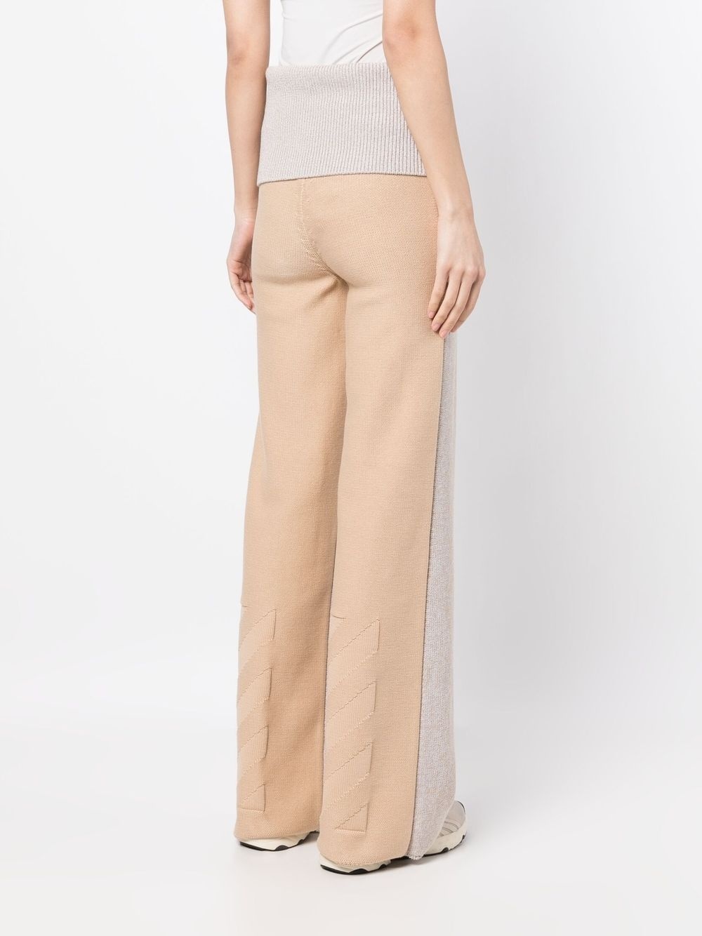 Diag Languid two-tone knit trousers - 4