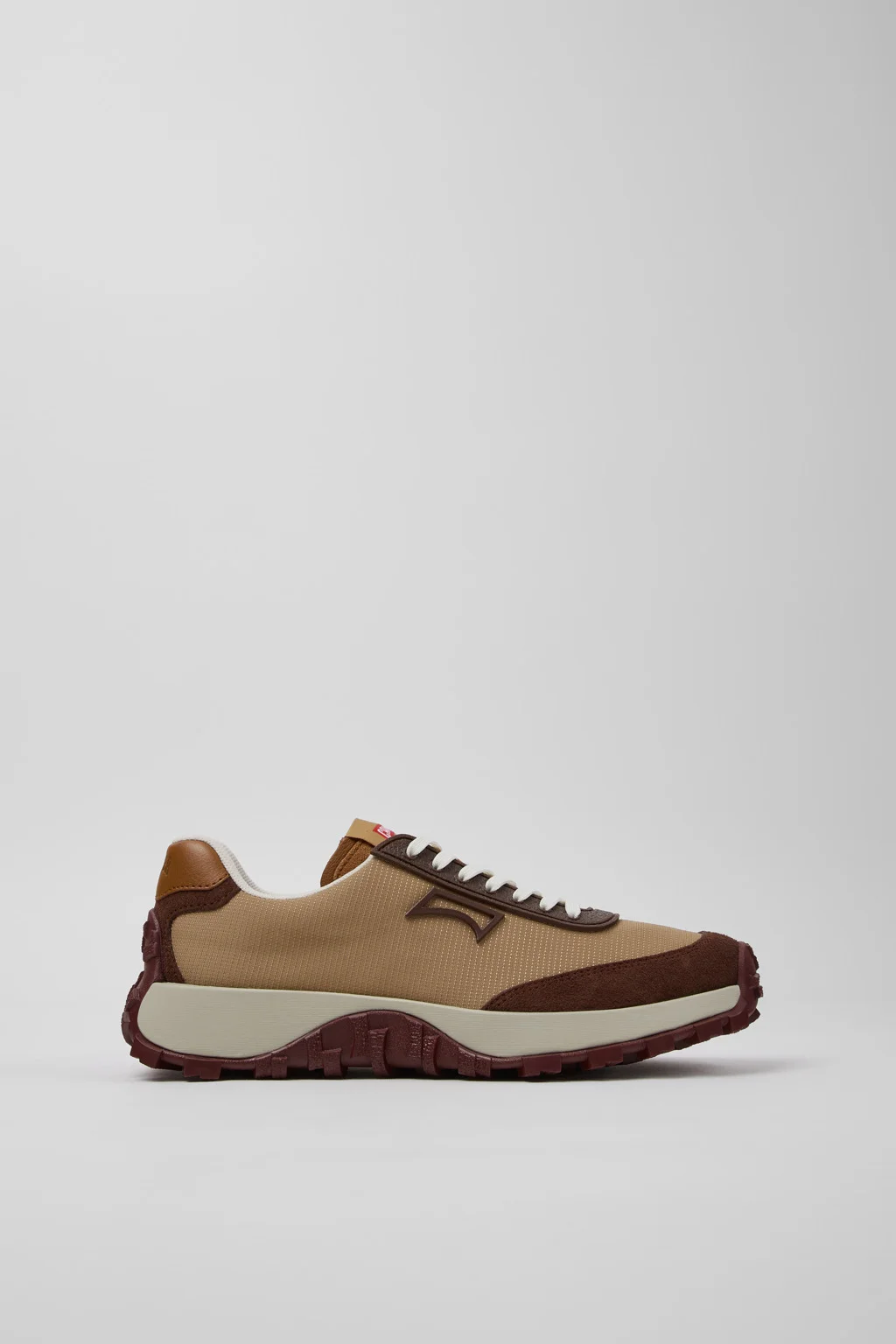 Drift Trail Brown Textile and Nubuck Sneakers for Women. - 1