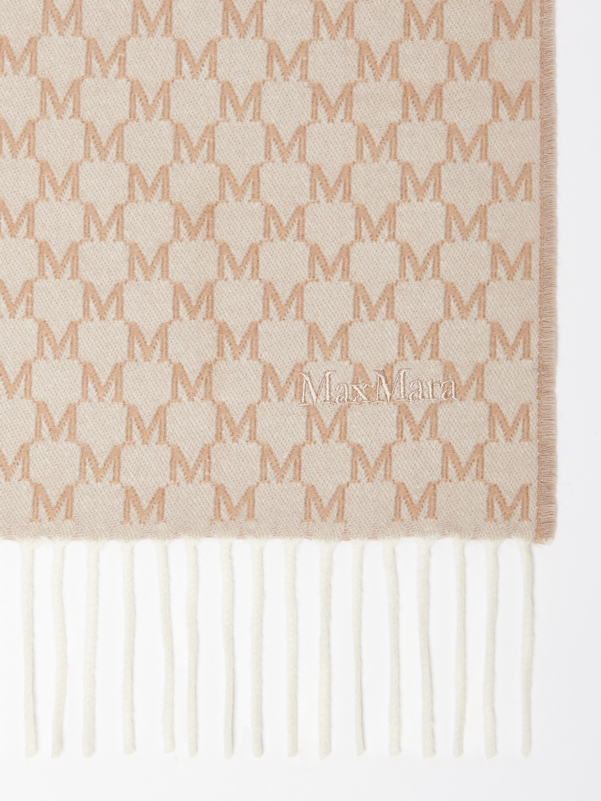 ARSENIO Jacquard wool stole - 2