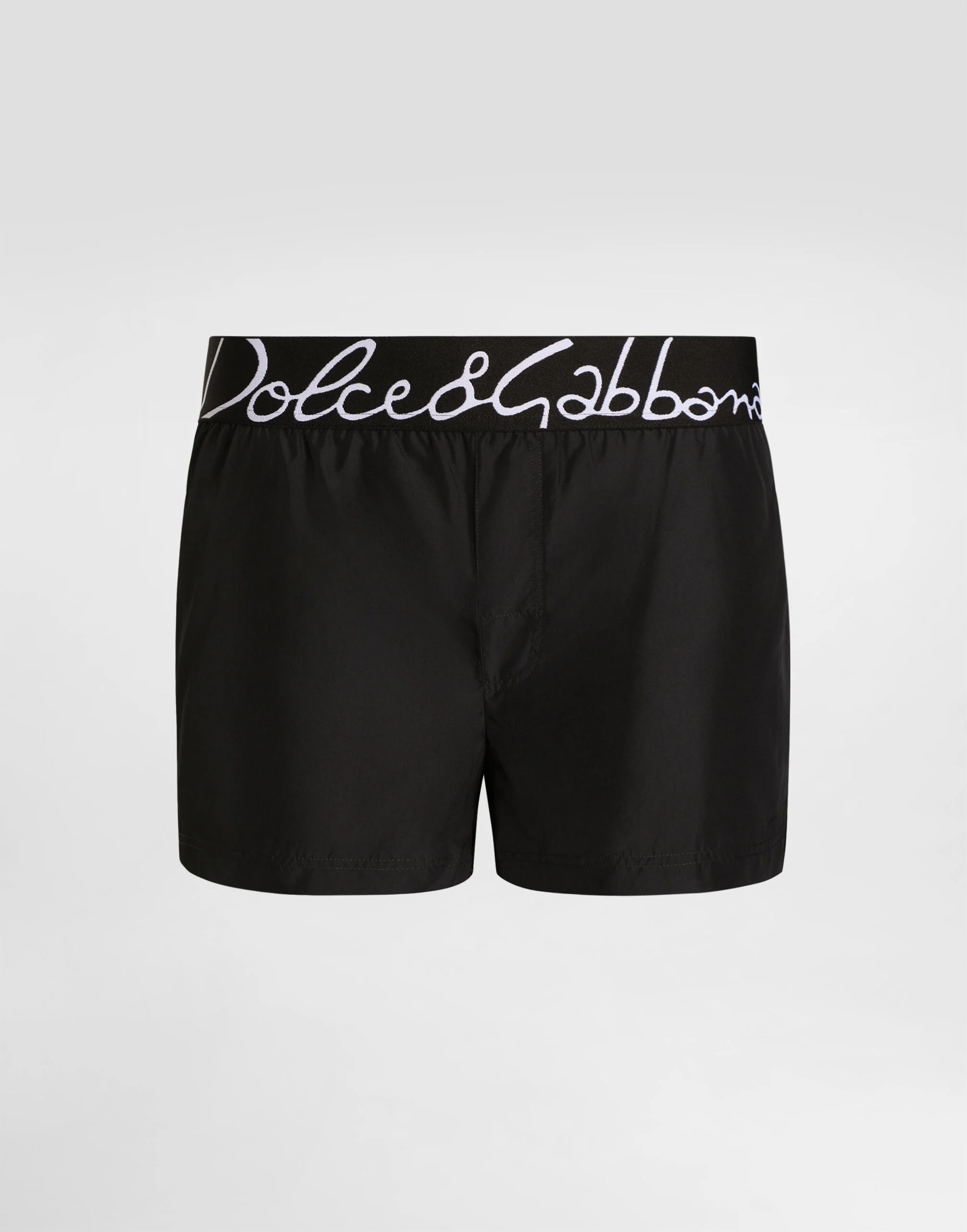 Short swim trunks with Dolce&Gabbana logo - 1