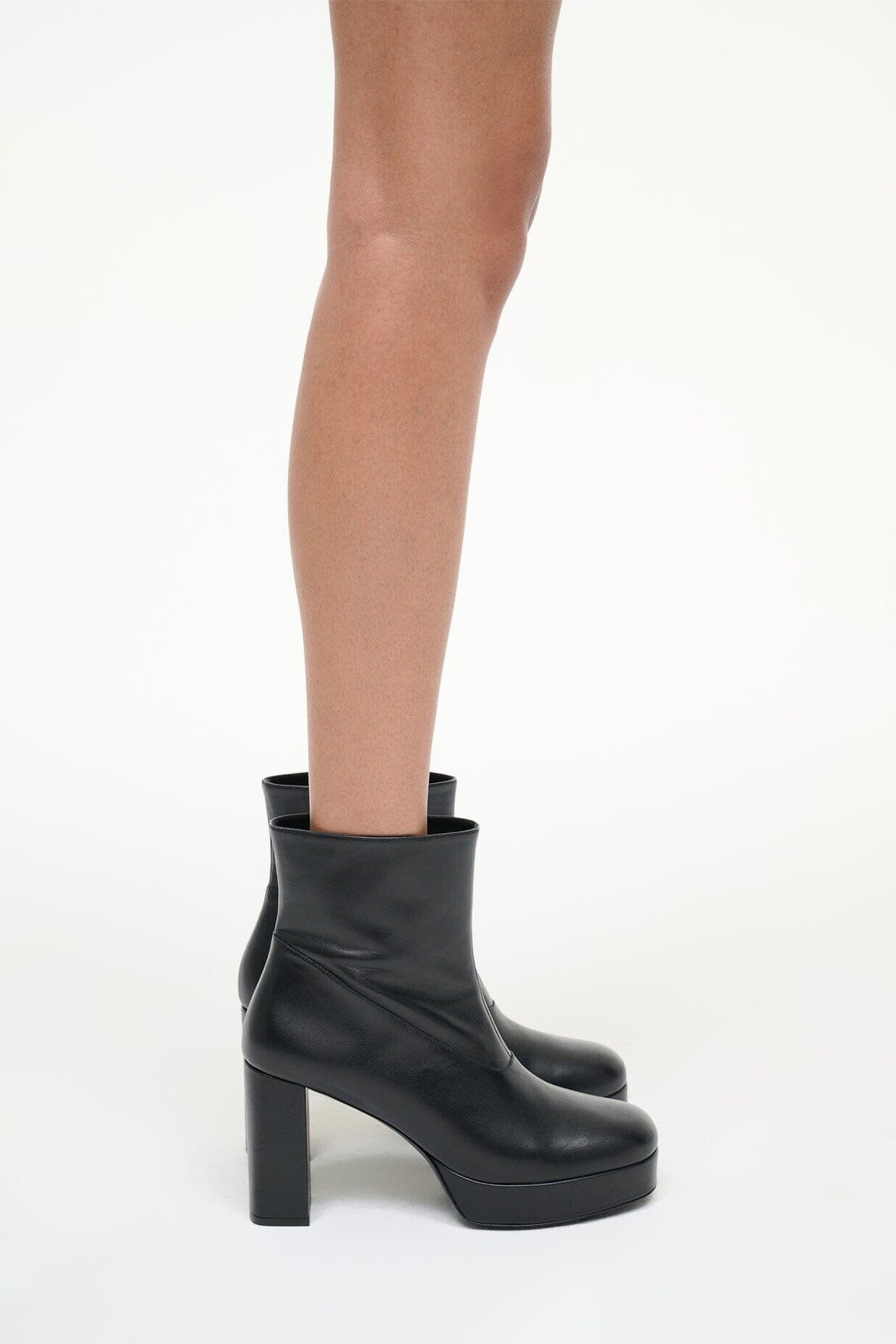 STAUD JODIE PLATFORM ANKLE BOOT BLACK - 2