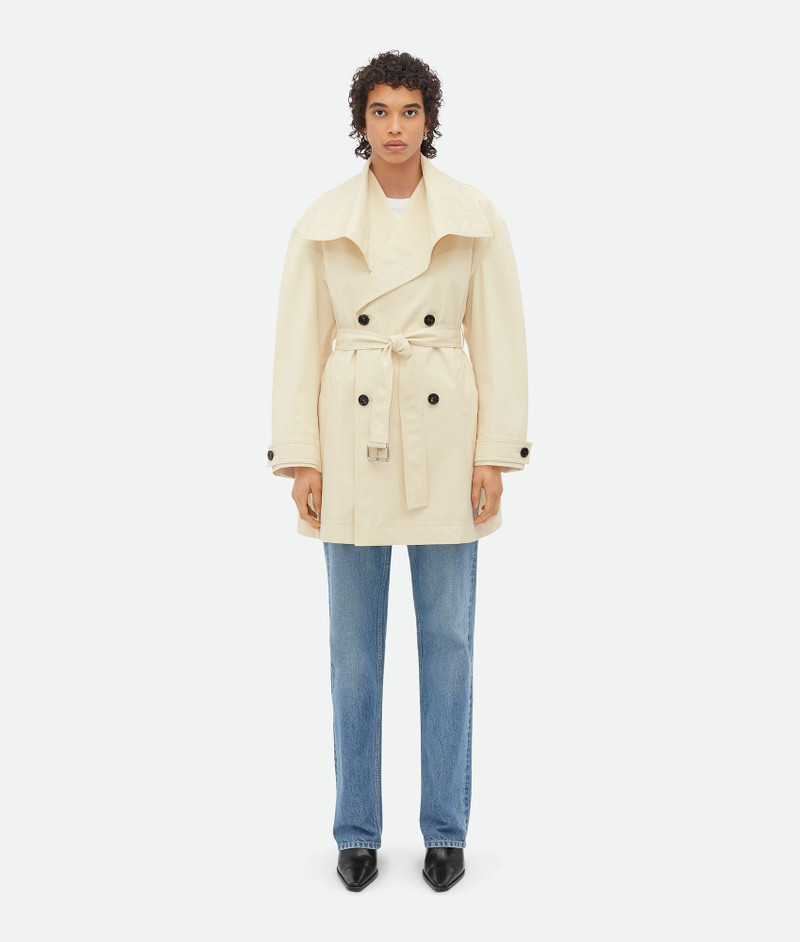 Light Cotton Twill Trench Coat - 1