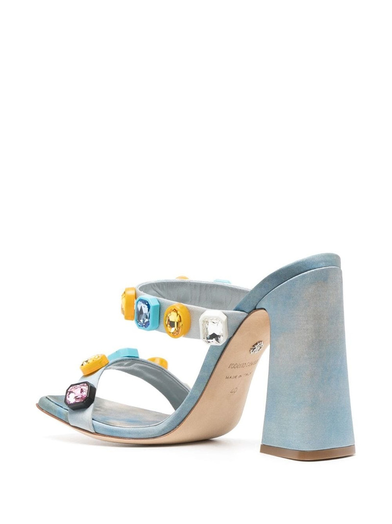 crystal-embellished graphic-print sandals 3