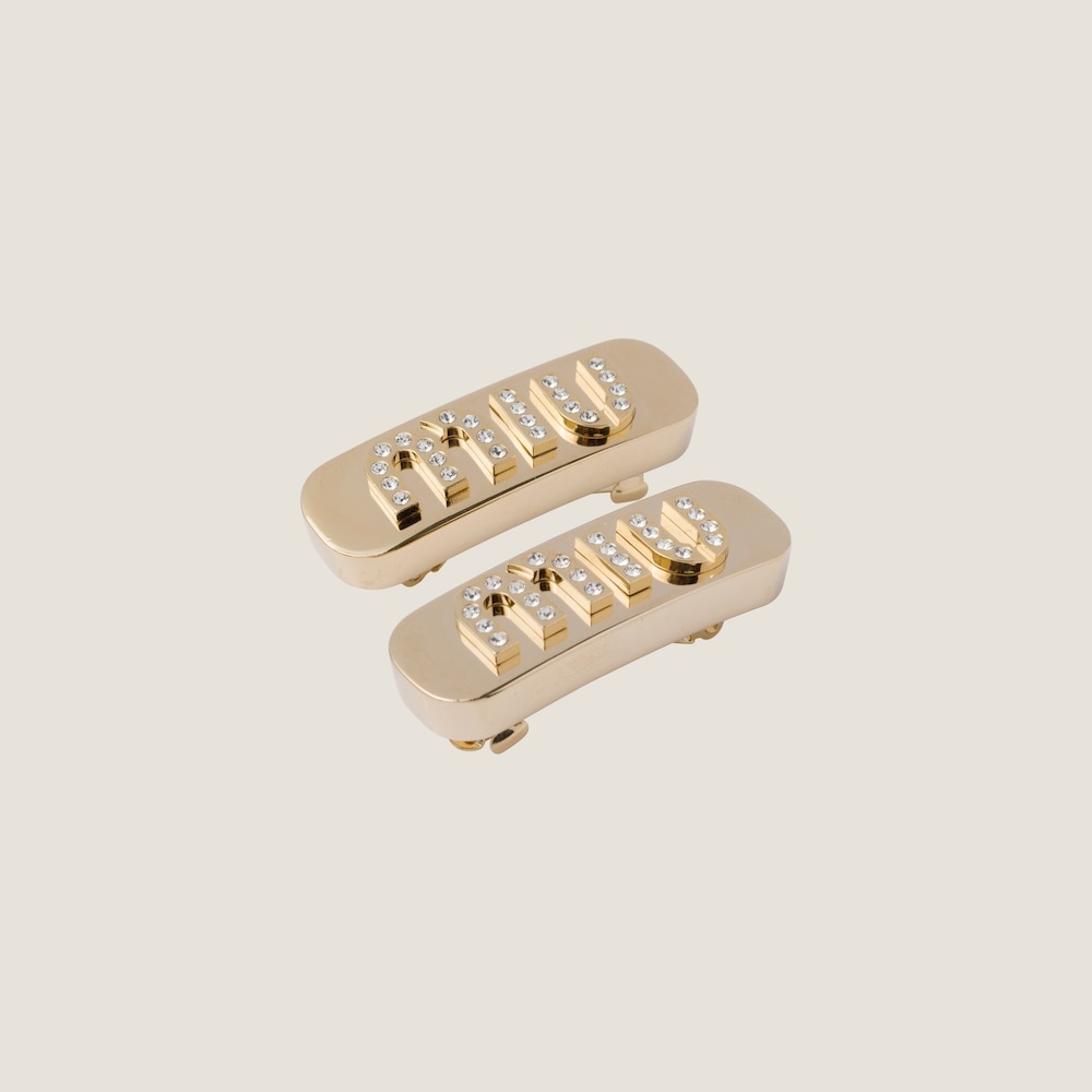 Plexiglas and metal hair clip - 2