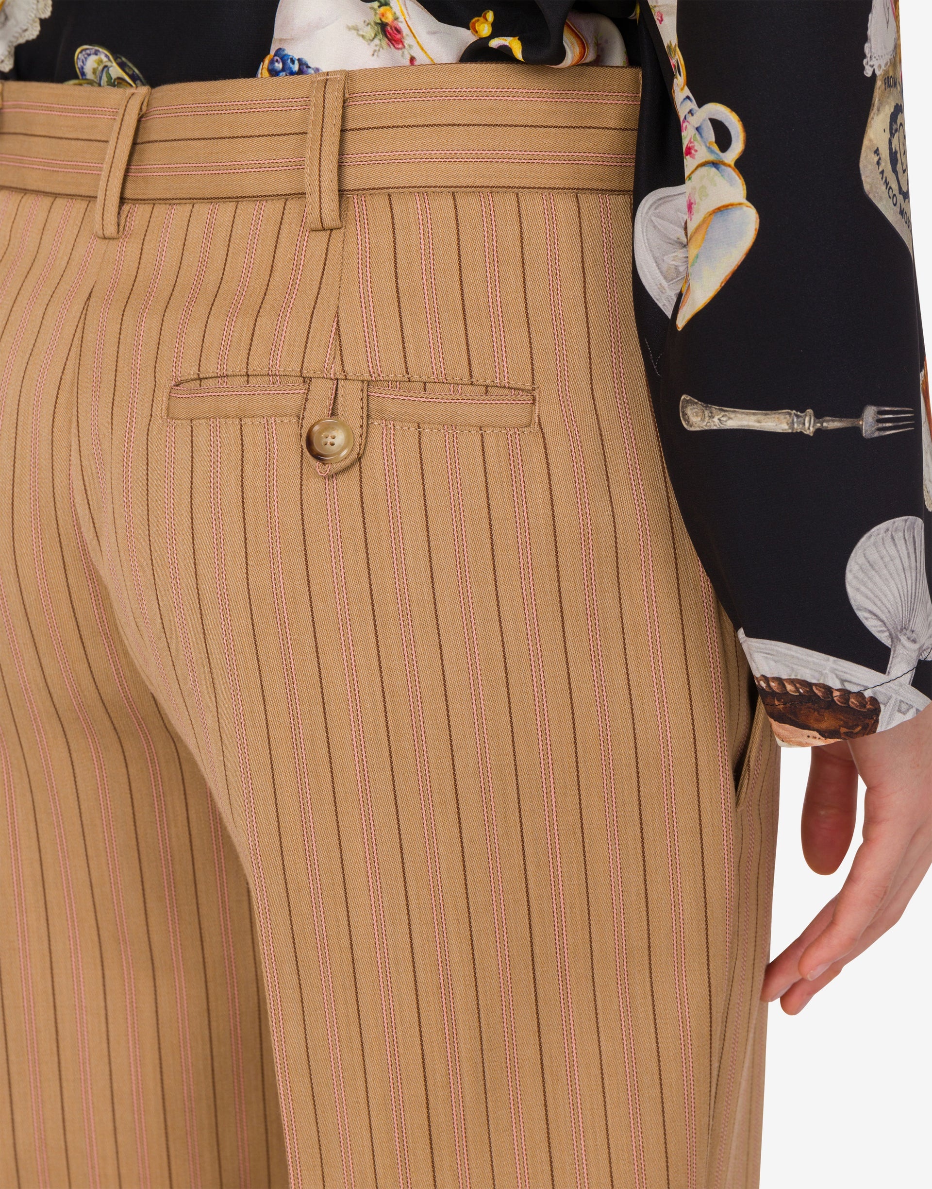 WOOL CROP PANTS - 4