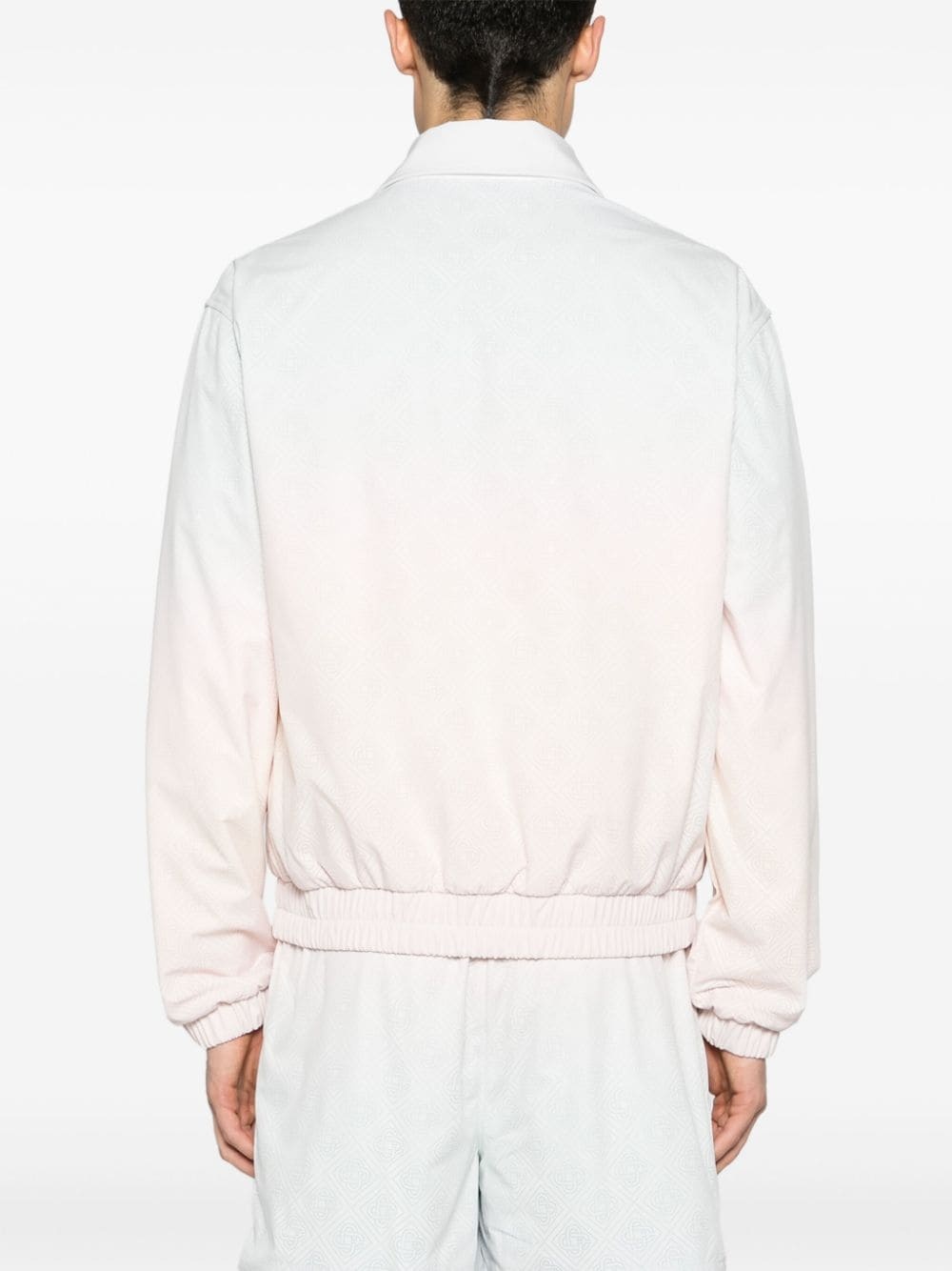 perforated-monogram gradient jacket - 4