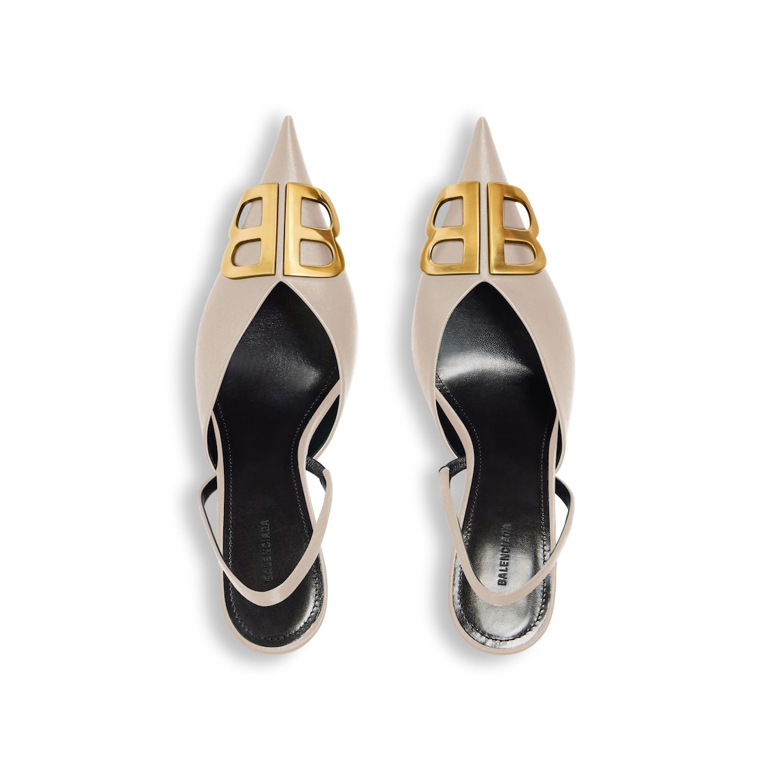 Women's Knife Bb Slingback 80mm Pump in Champagne - 6