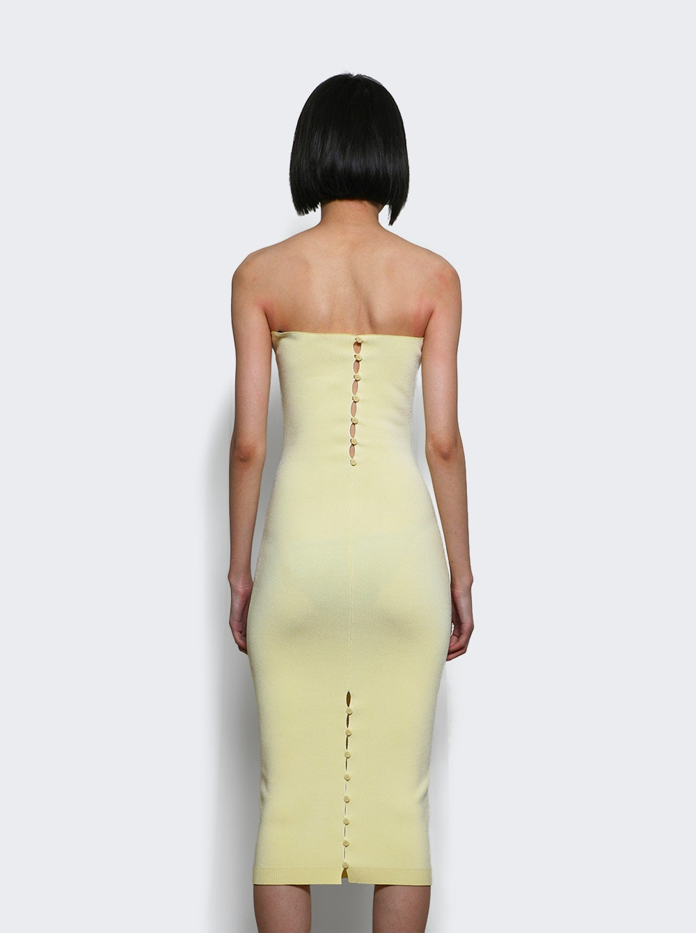 La Robe Maille Sera Pale Yellow - 5