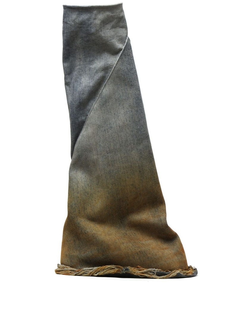 two-tone denim boots 1