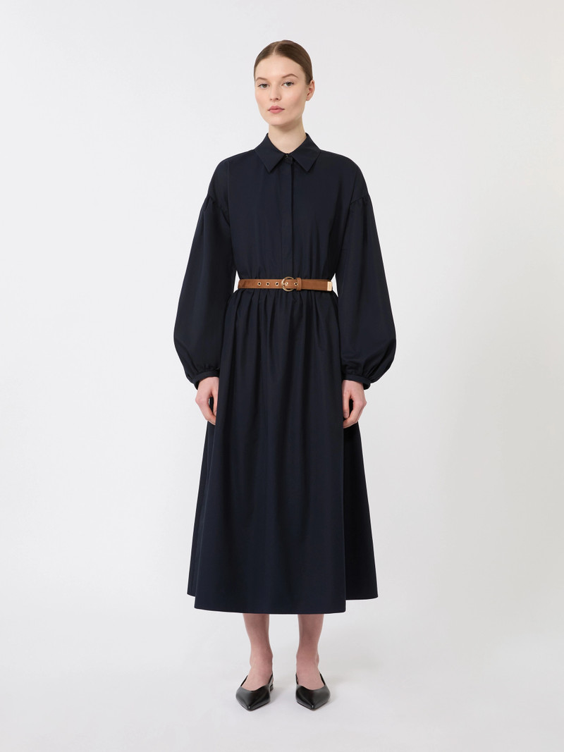 MARMO Cotton shirt dress - NAVY 3