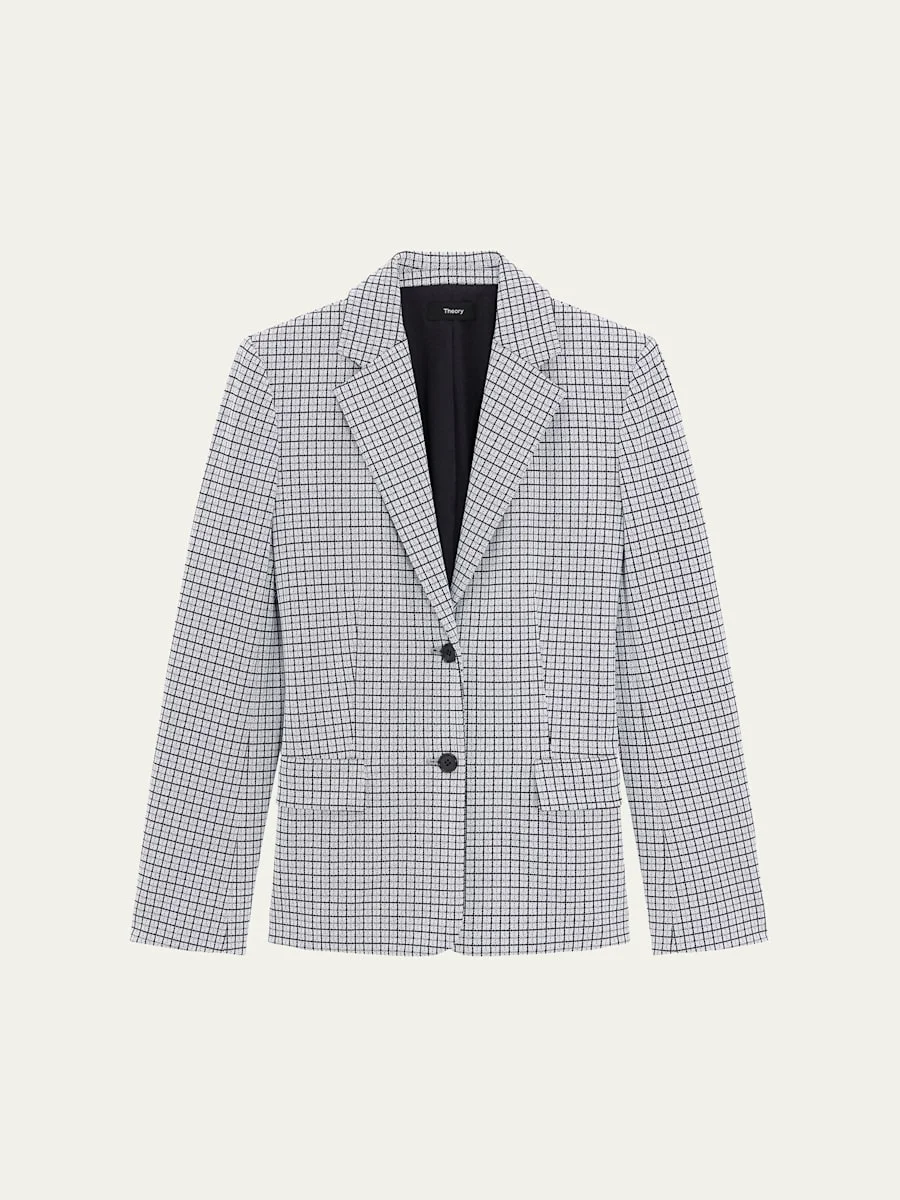 Single-Breasted Two-Button Blazer - 1