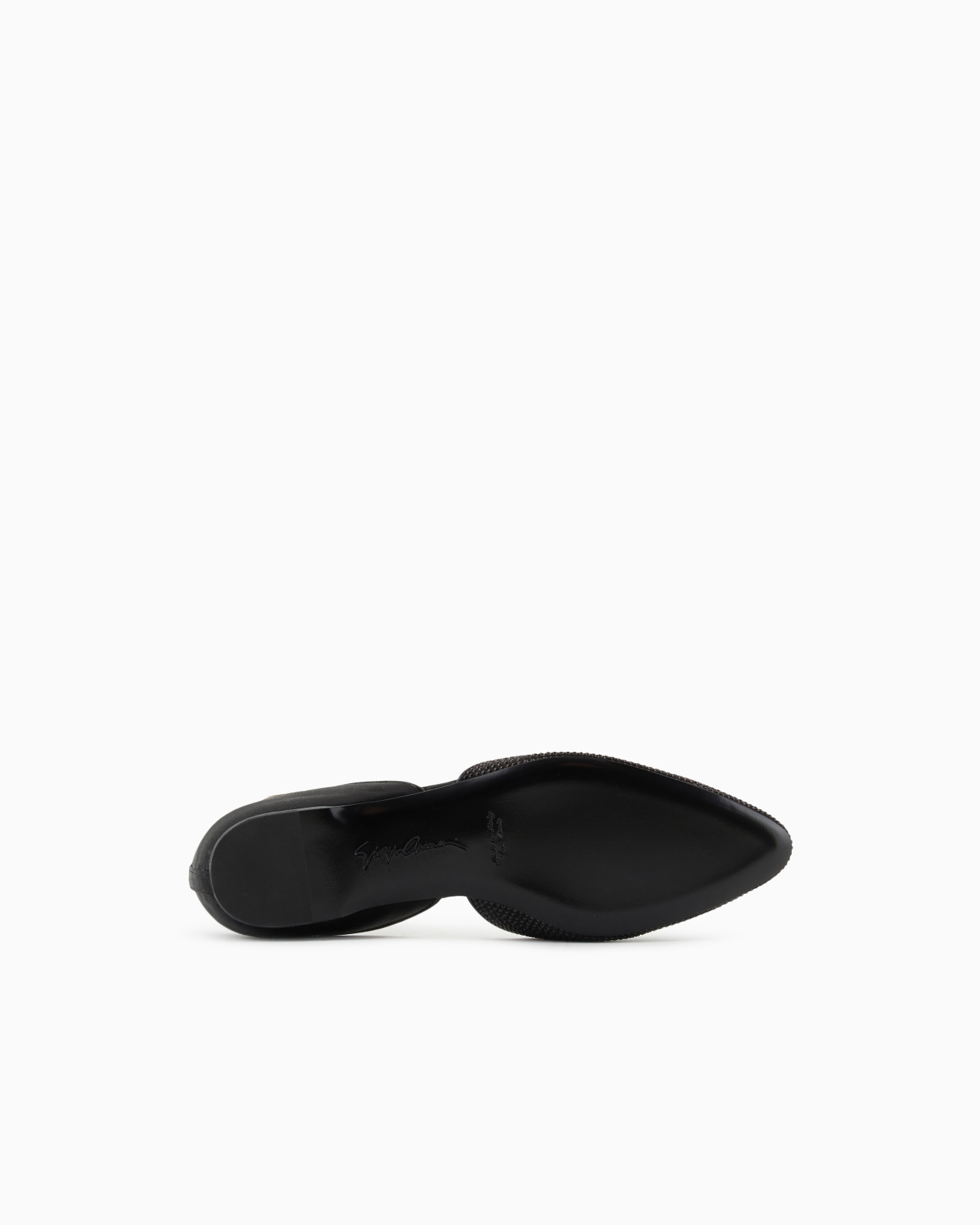 SATIN AND RHINESTONE BALLERINAS WITH A STRAP - 6