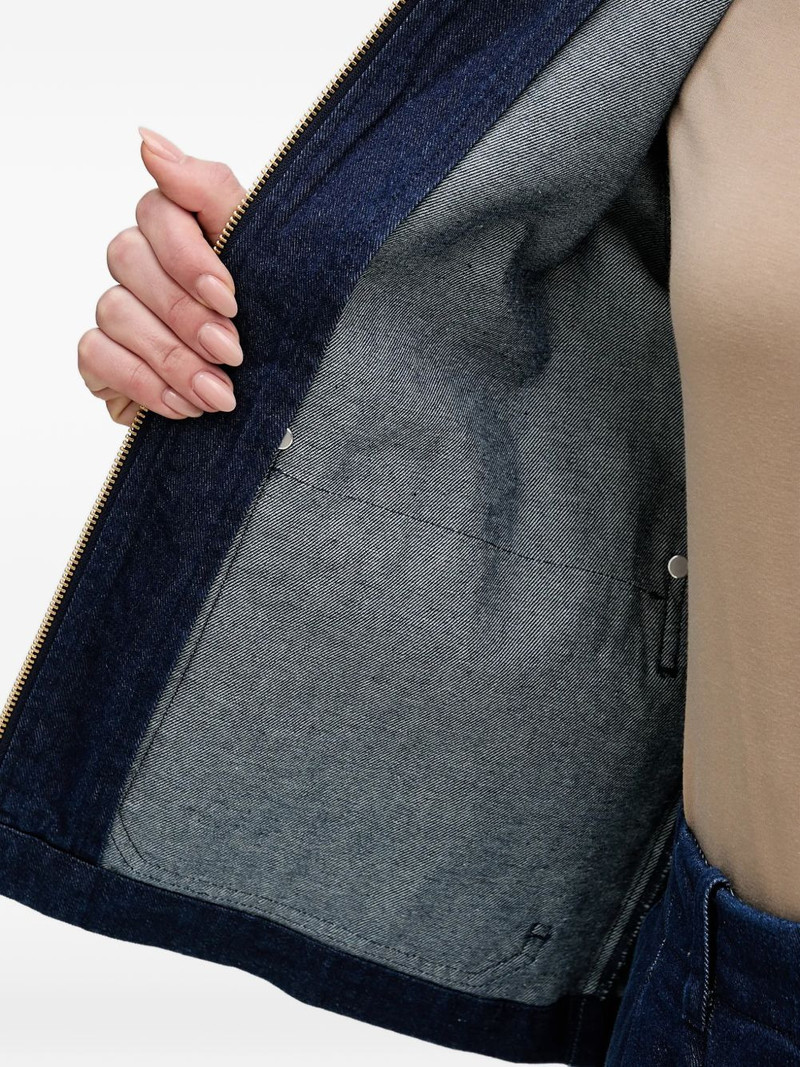 Saima zip-up denim jacket 5