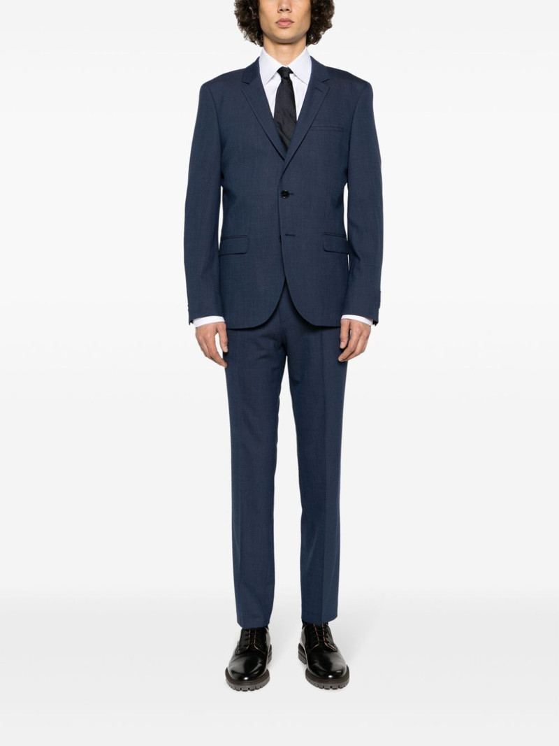 HUGO single-breasted twill suit outlook