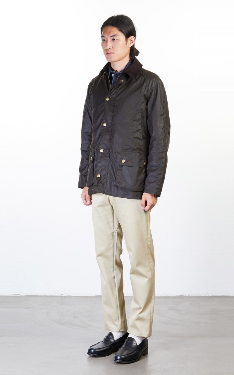 ASHBY WAX JACKET OLIVE - 6