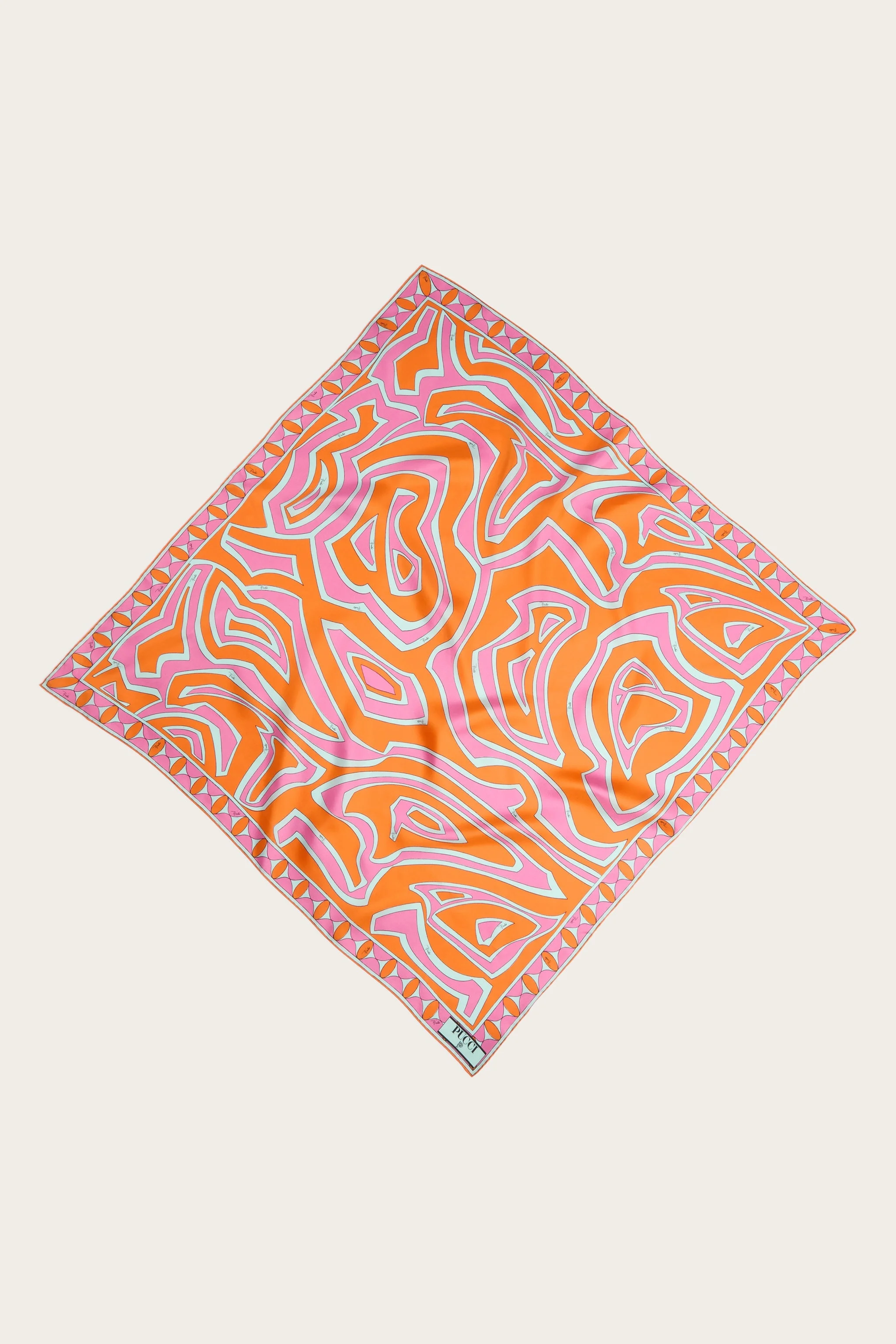 LABIRINTO PRINT SILK SCARF - 1