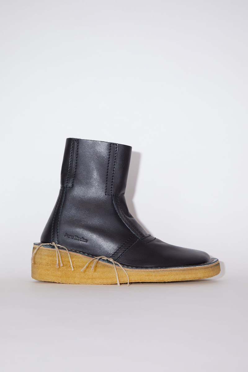 Leather ankle boots - Black 1