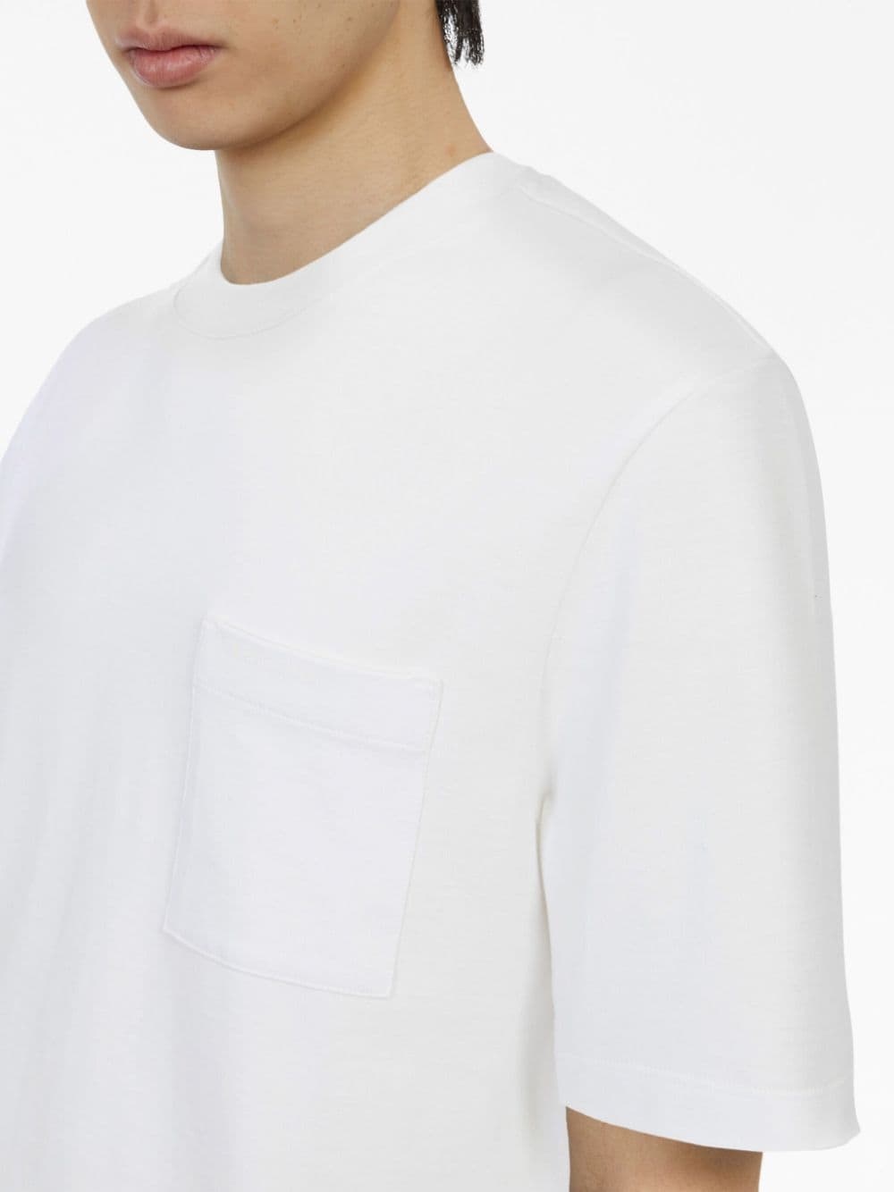 stripe-detail short-sleeve T-shirt - 5