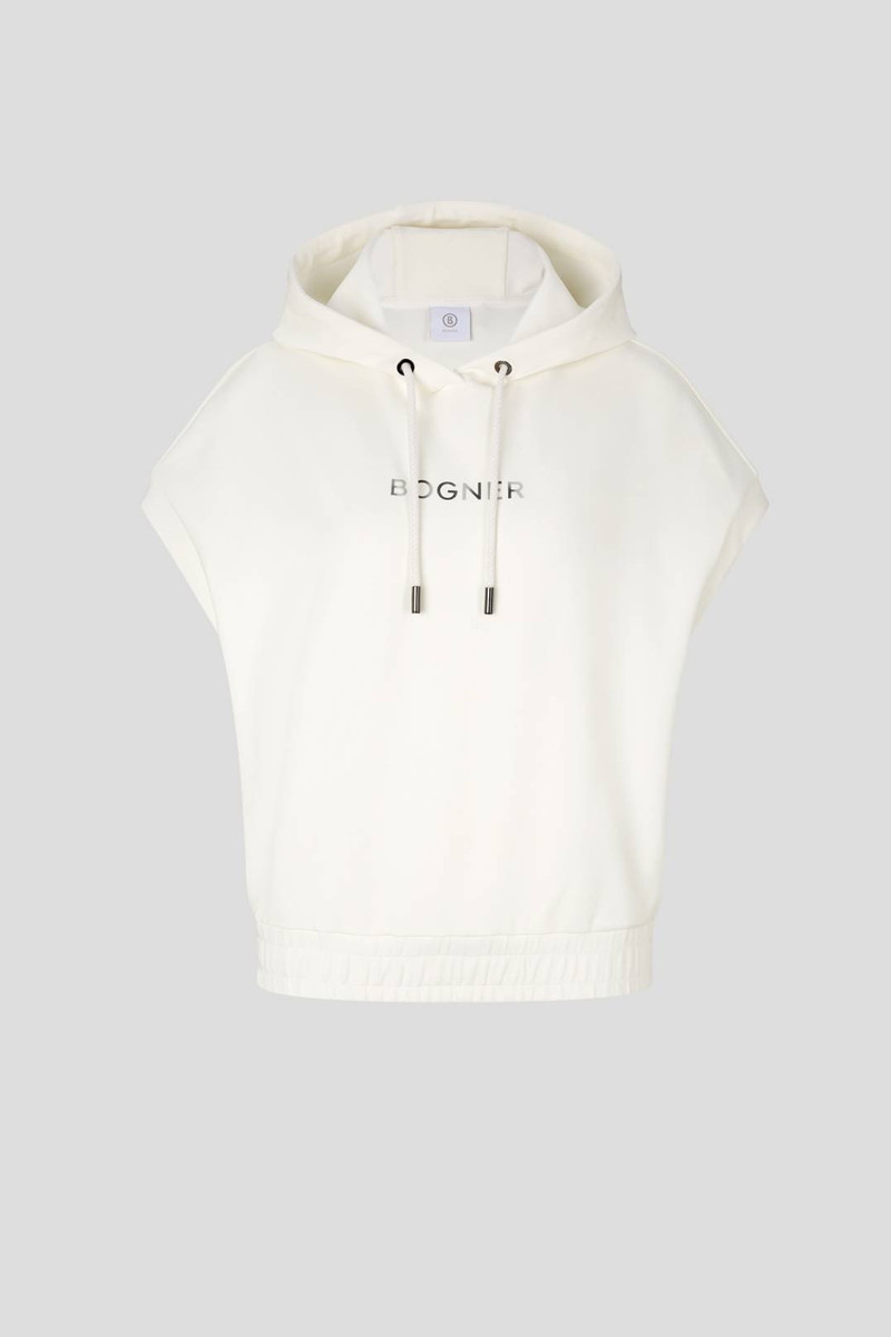JILL SWEATSHIRT HOODIE IN OFF-WHITE 1
