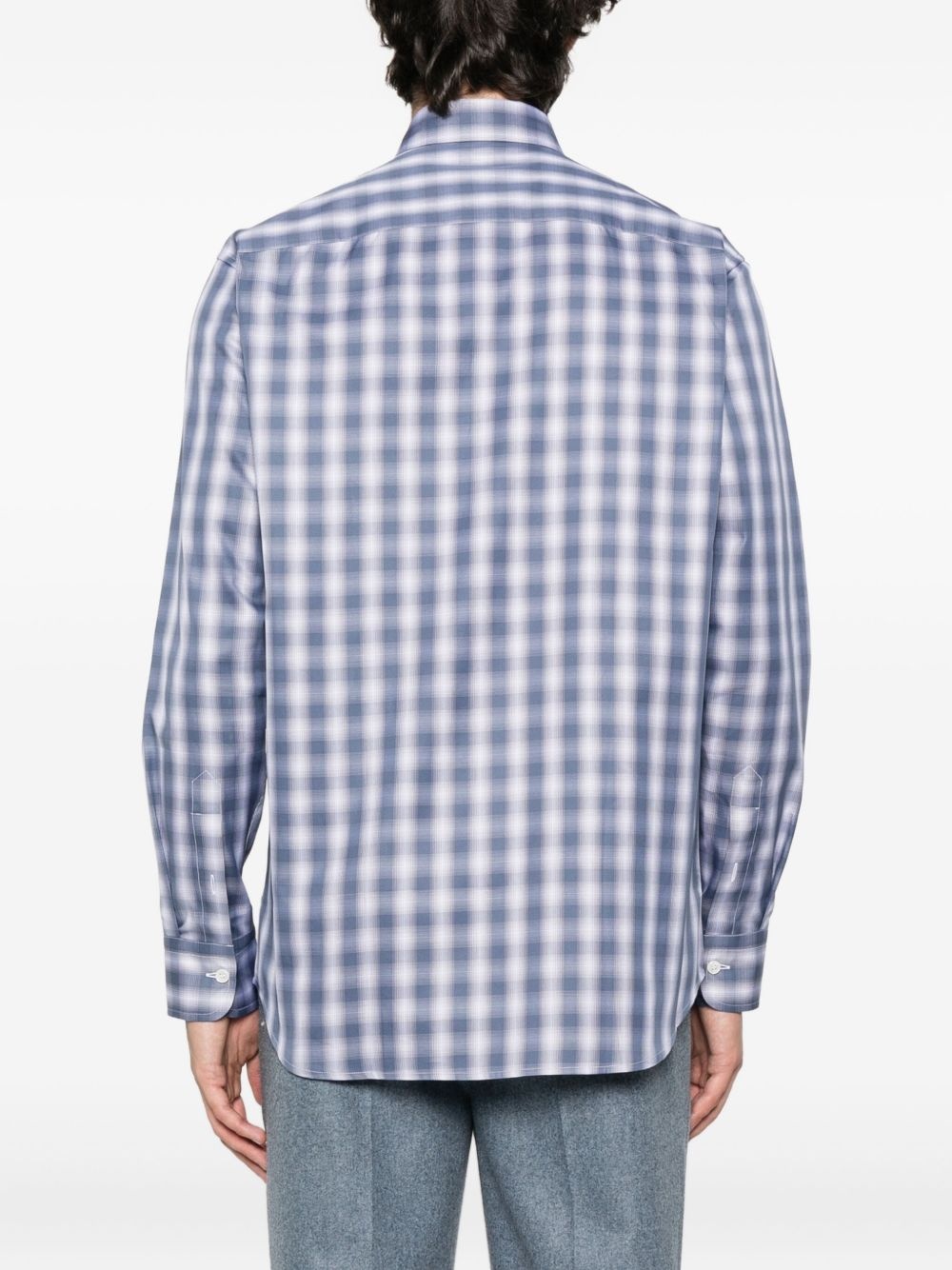 checked cotton shirt - 4