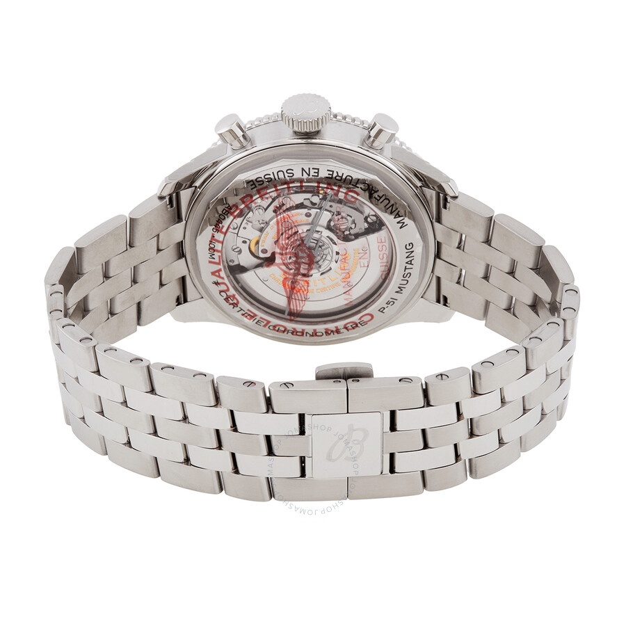 Breitling Super Avi Chronograph Automatic Chronometer Black Dial Men's Watch AB04453A1B1A1 - 3