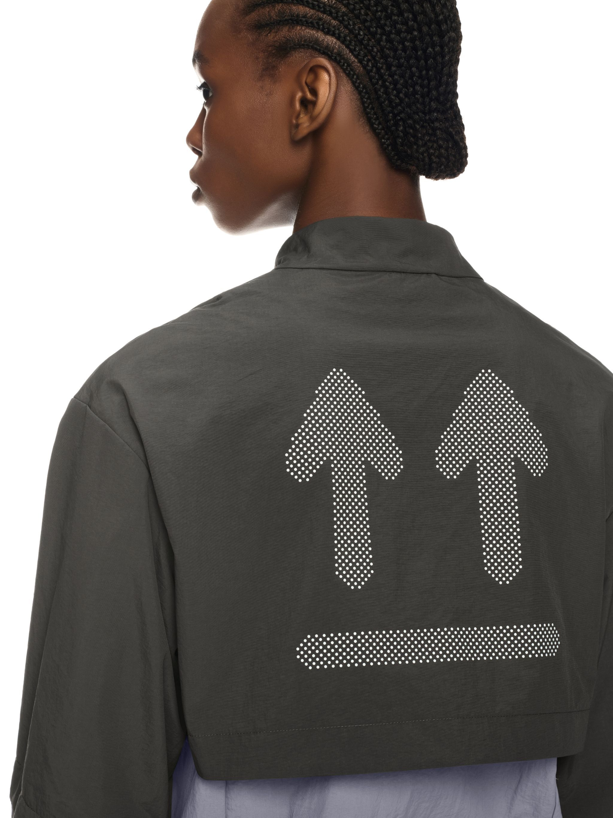 Dark Gray Off Parachute Jacket - 6