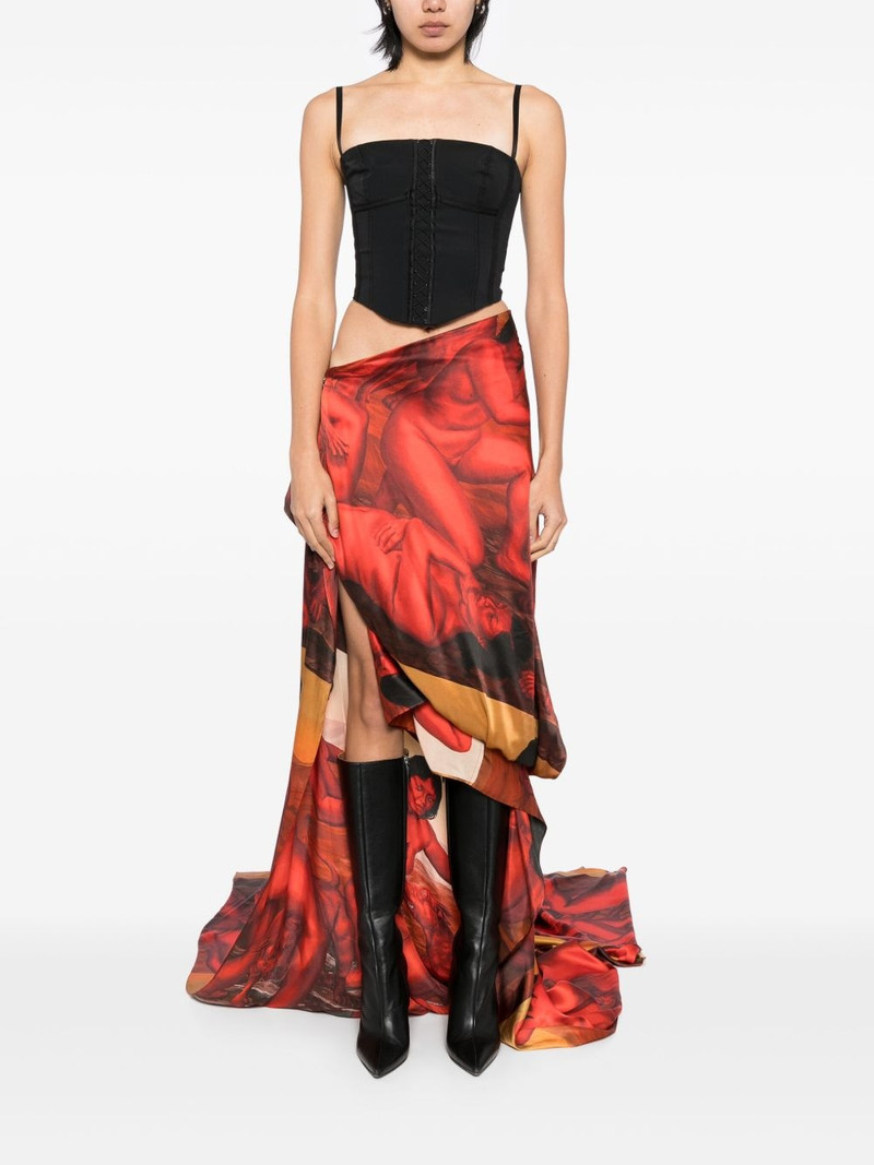 Sankuanz all-over graphic print skirt outlook