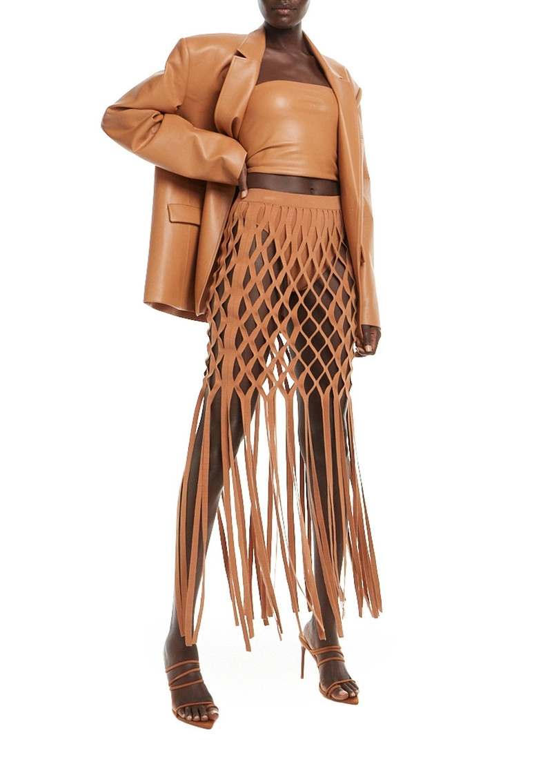 Matte Viscose Fishnet Skirt And Brief 3