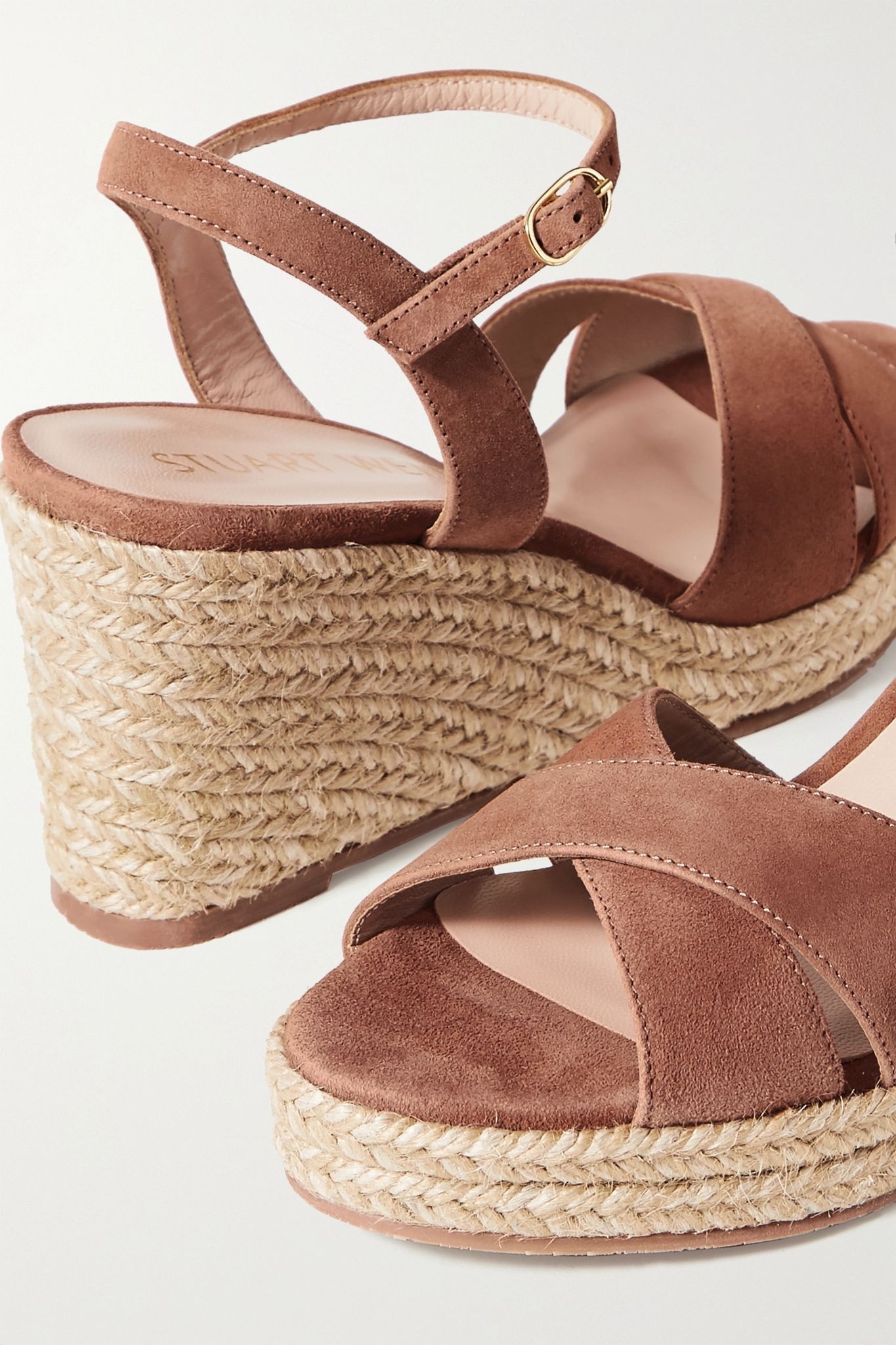 Rosemarie suede espadrille wedge sandals - 5