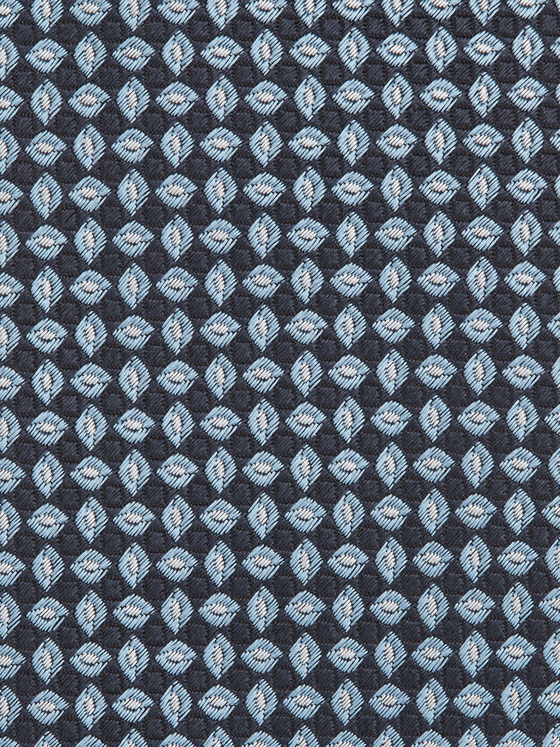 ZEGNA DARK BLUE CINQUE PIEGHE SILK TIE outlook