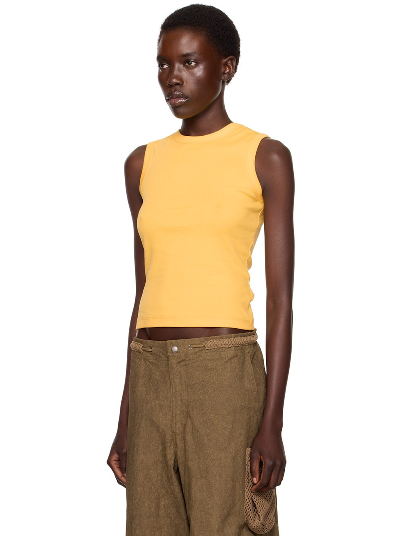 FLORE FLORE SSENSE Exclusive Yellow Esmé Tank Top outlook