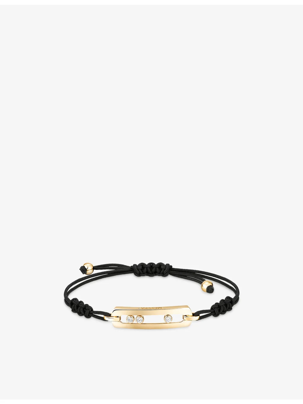 Move Classique 18ct Gold And 0.27ct Diamond Cord Bracelet - 1