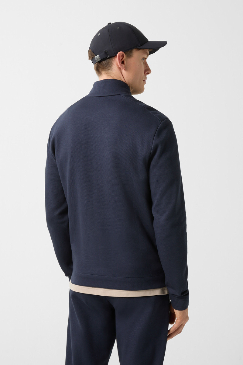 BOGNER Jayden sweatshirt jacket in Navy blue outlook