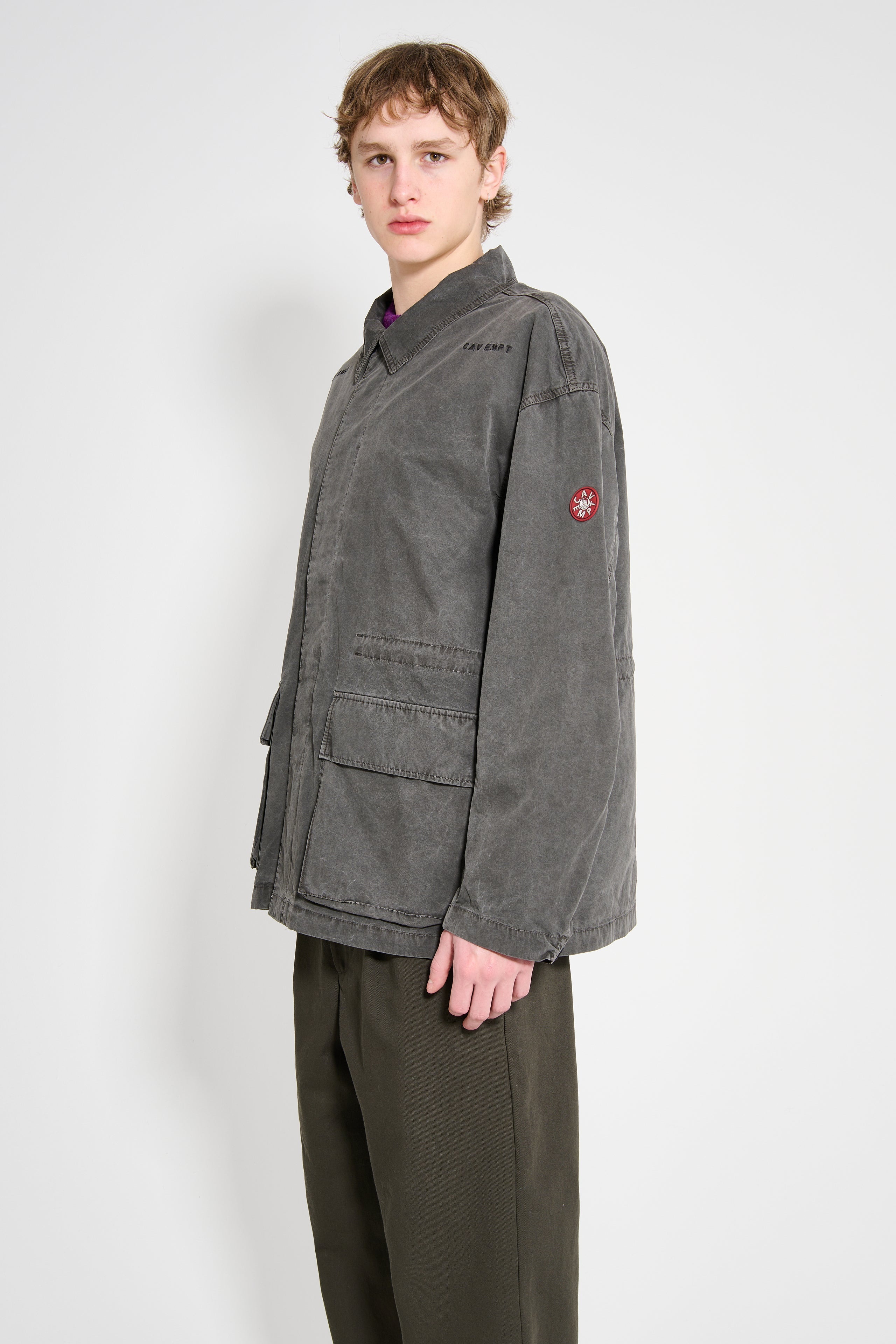 CAV EMPT COATED BAG(訳アリ) Cav Empt Men's Light Rip Stop Nylon BDU Jacket Charcoal